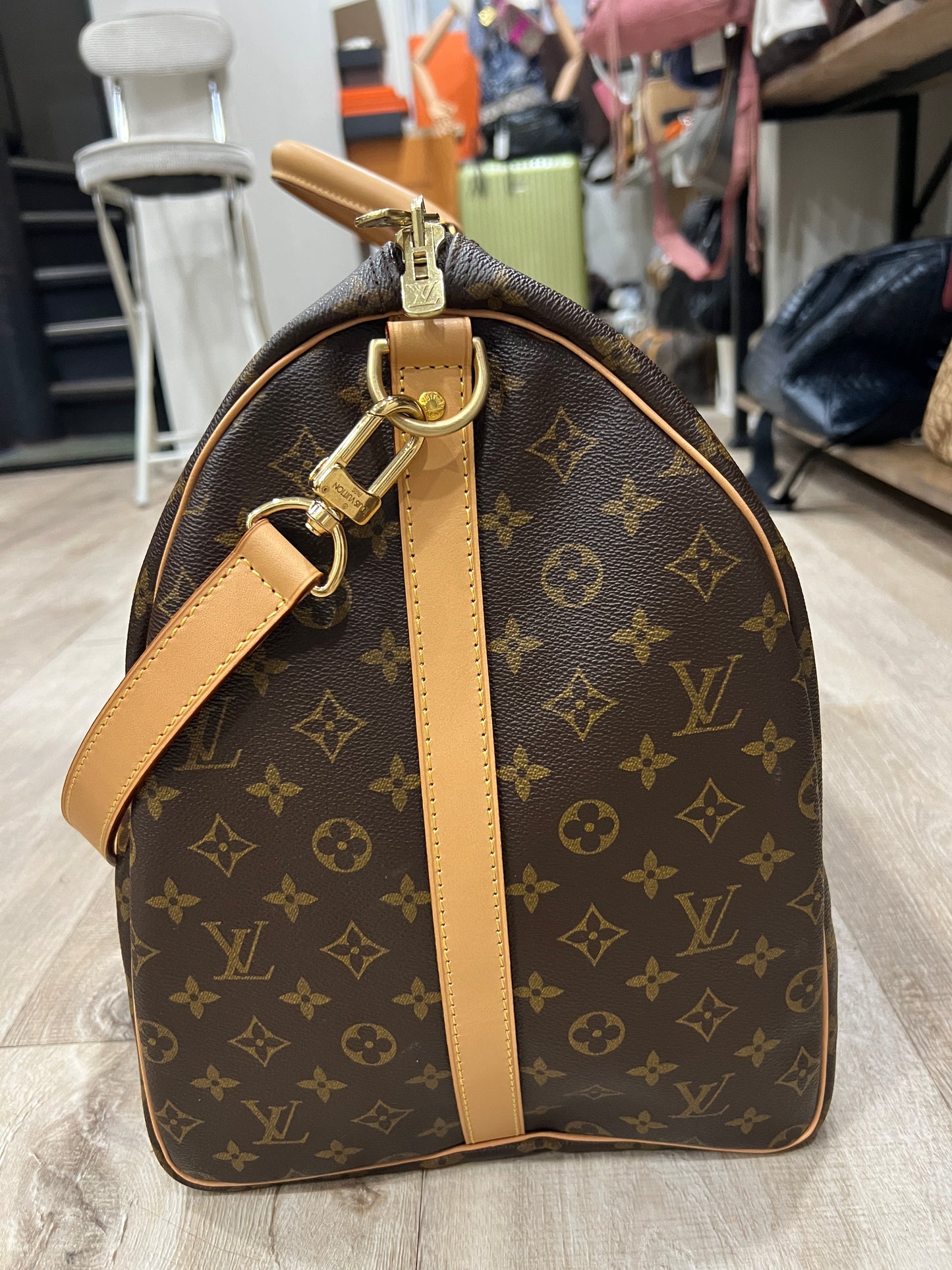 LOUIS VUITTON KEEPALL 55 (VACHETTA REPLACED)