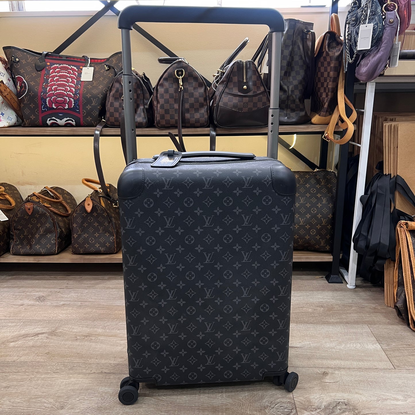 LOUIS VUITTON Horizon Grey Monogram Eclipse 55cm Suitcase