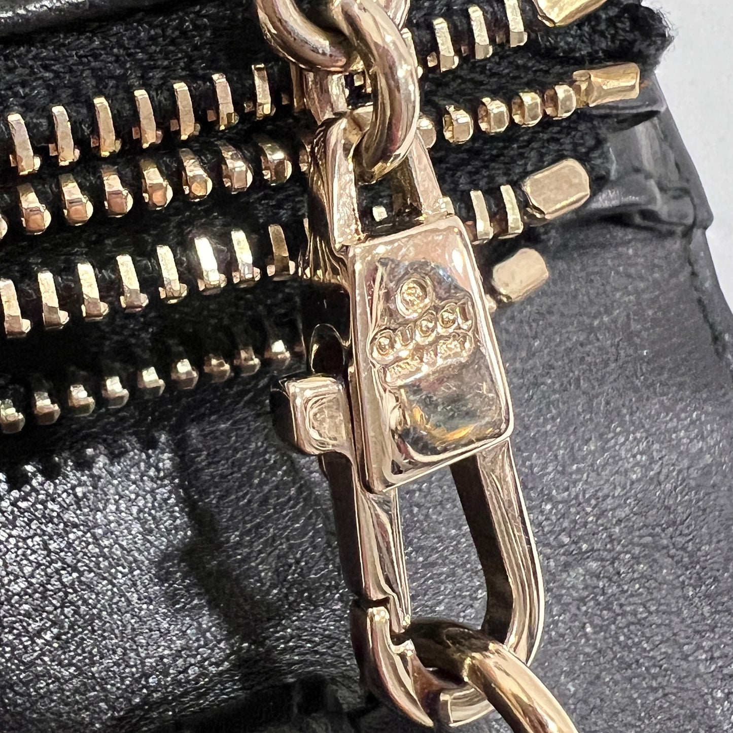 GUCCI Zebra Print Calf Hair Broadway Evening Bag