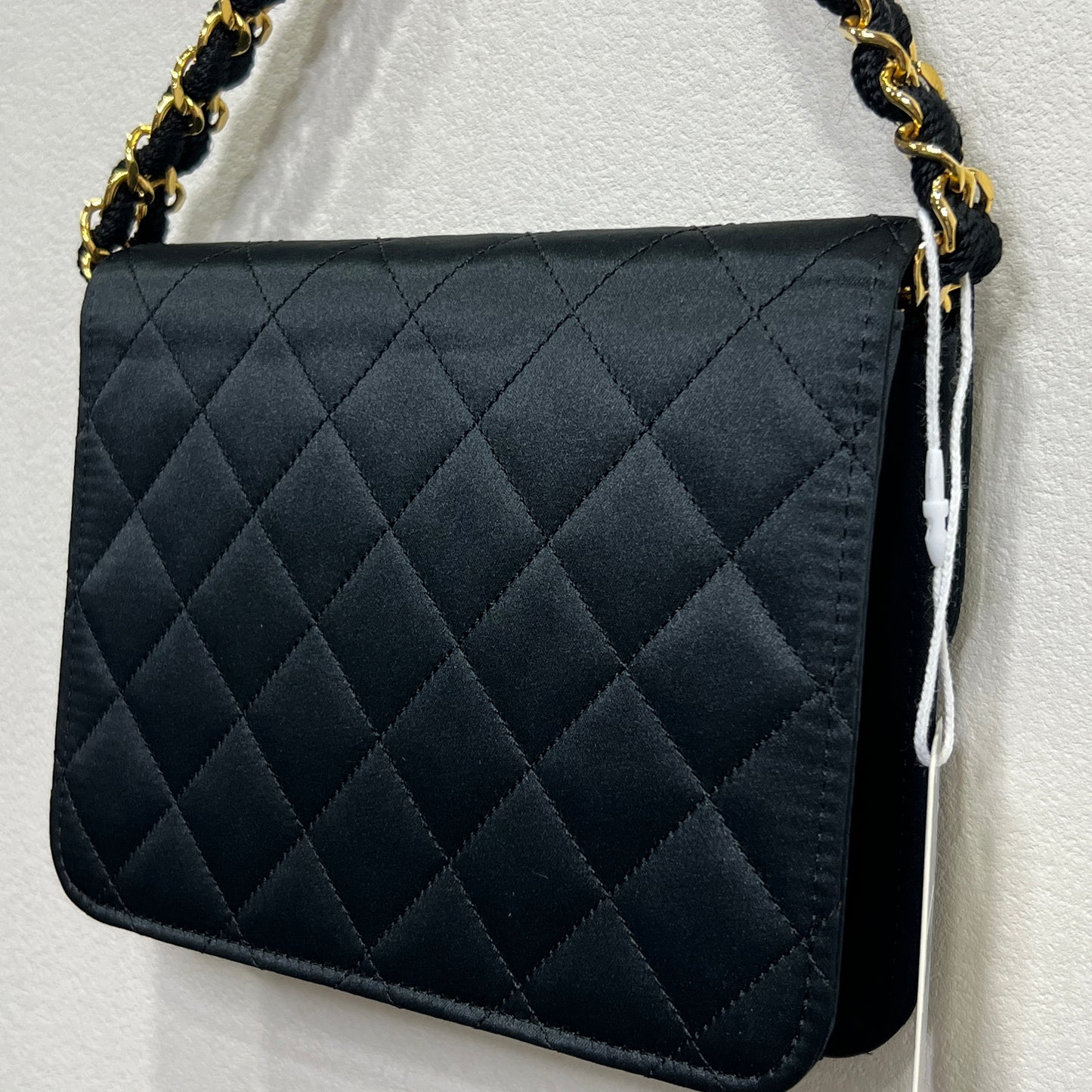 CHANEL Silk Shoulder Chain Bag