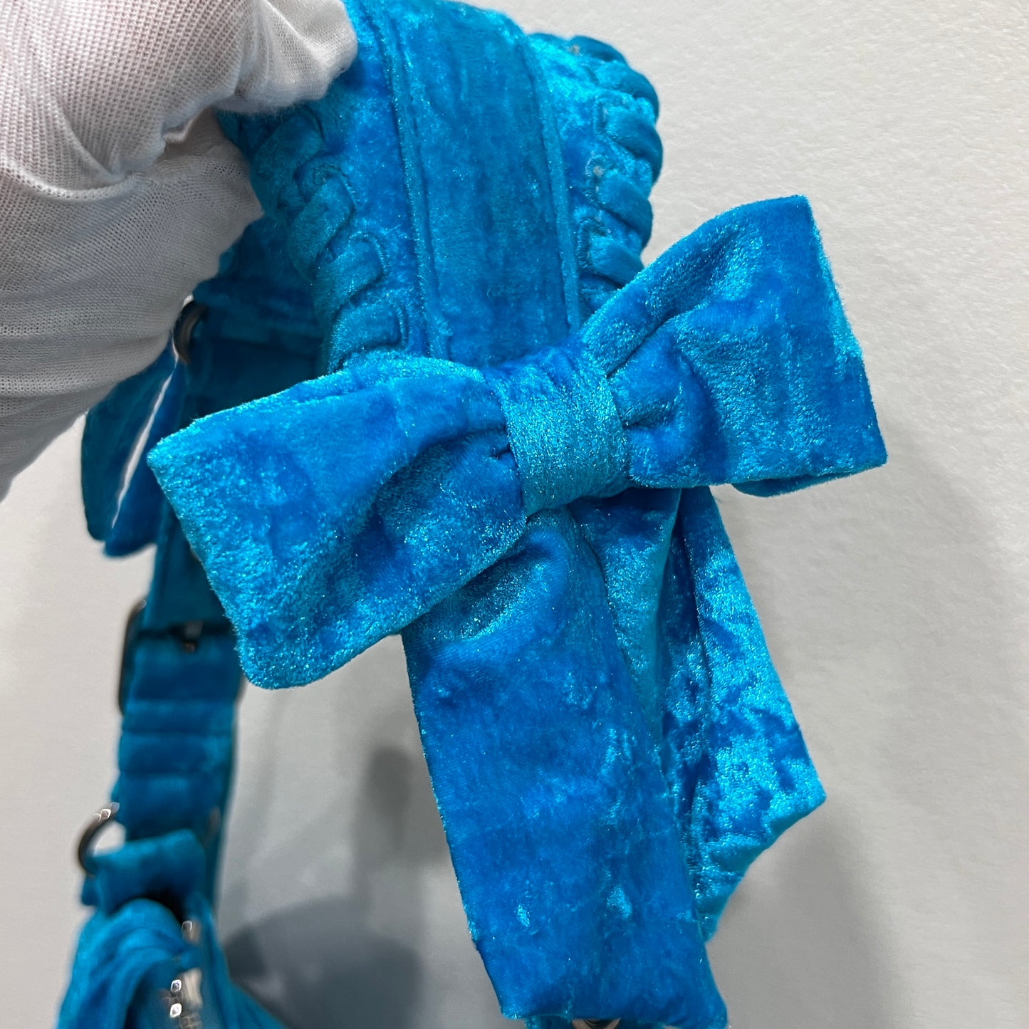 BALENCIAGA Le Cagole velvet handbag