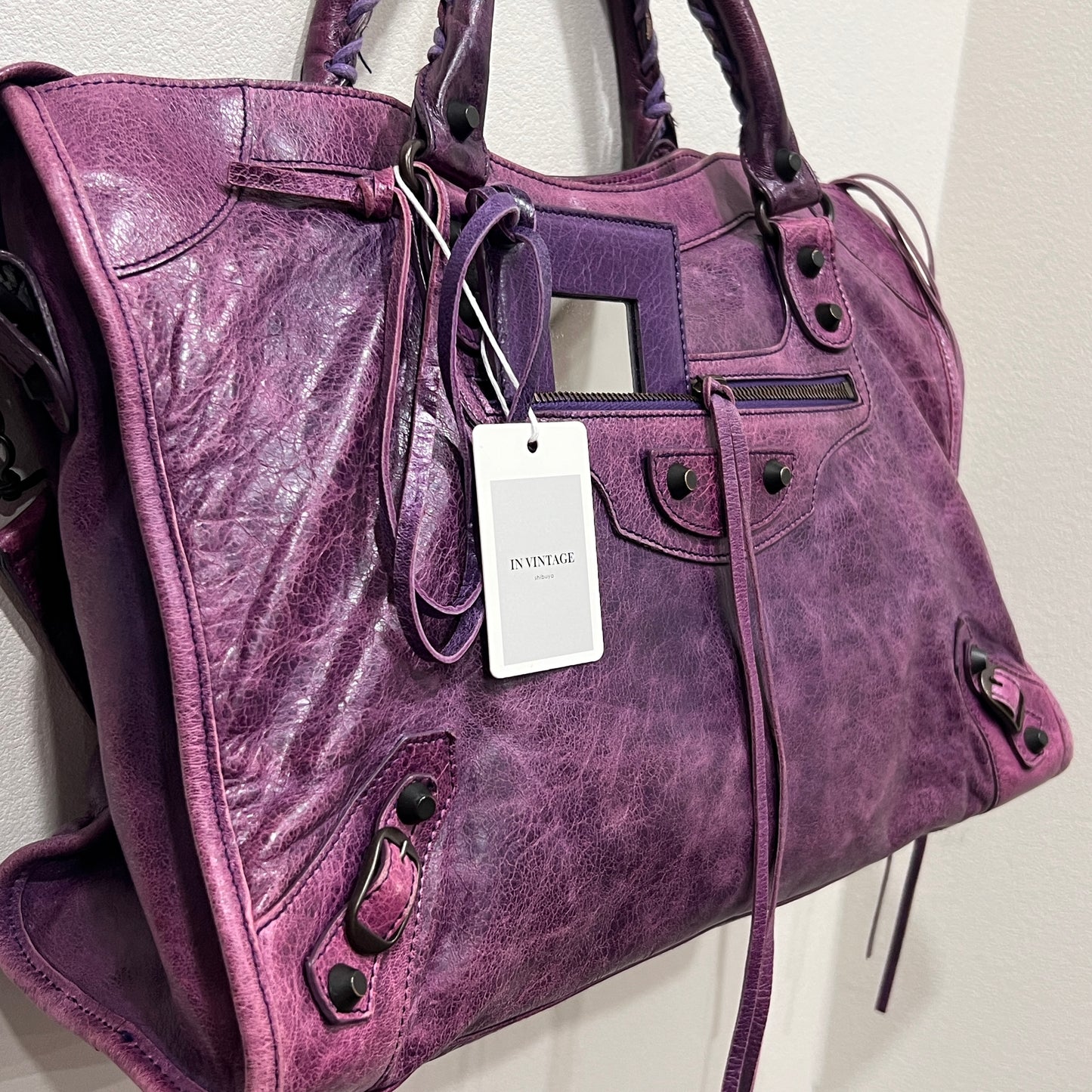 BALENCIAGA City Bag Medium Purple