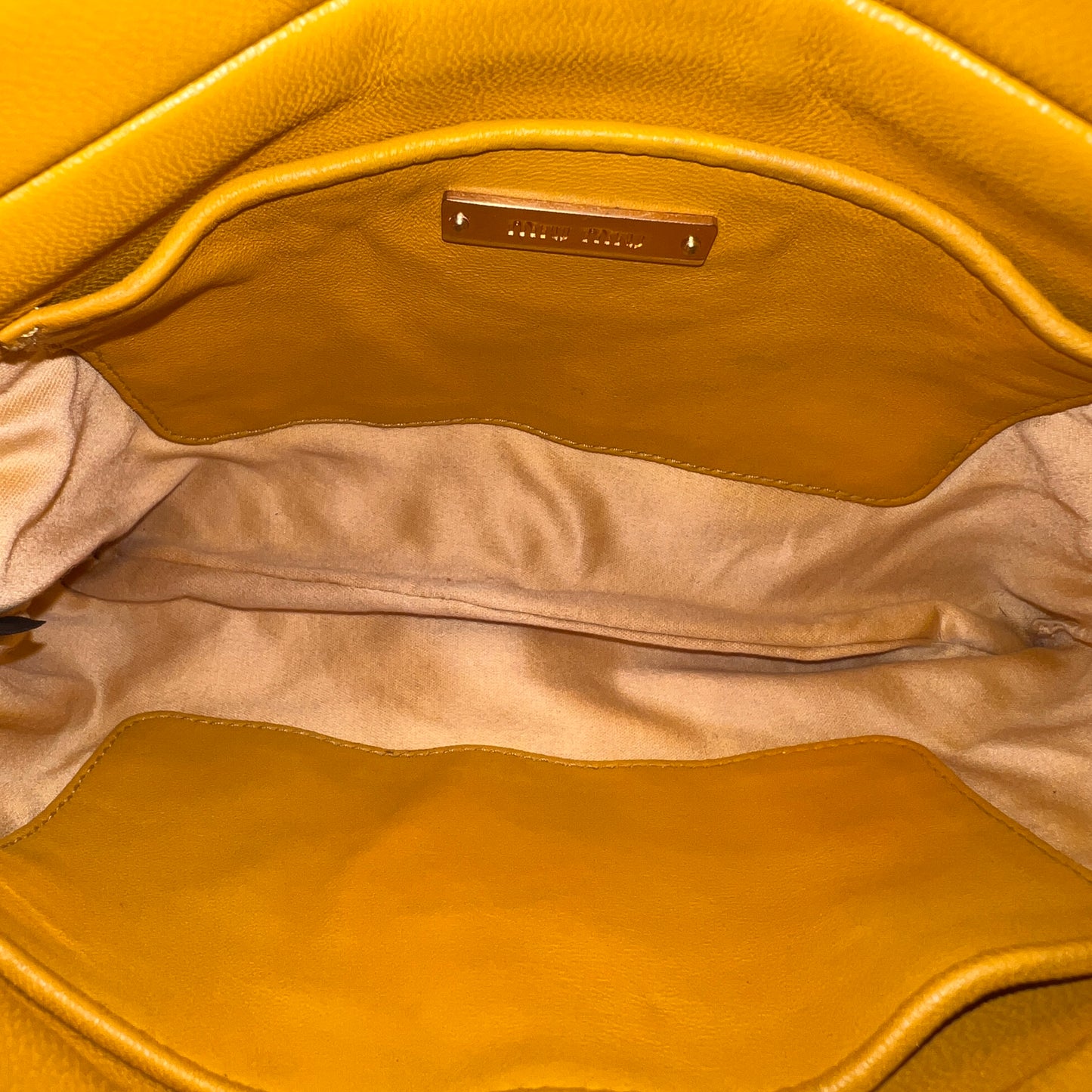 MIU MIU Metalasse Napa Leather Crossbody