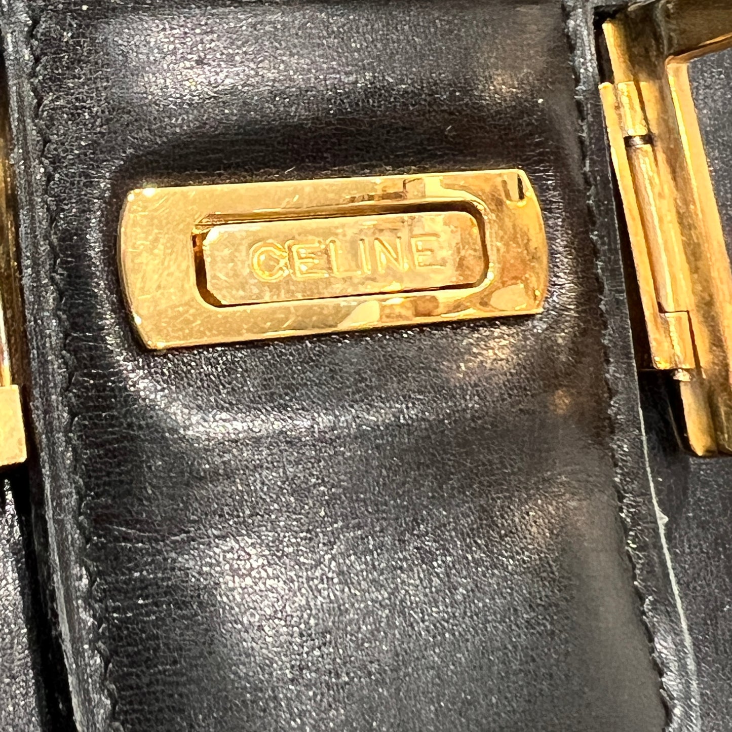 CELINE Vintage Horse Carriage Shoulder Bag