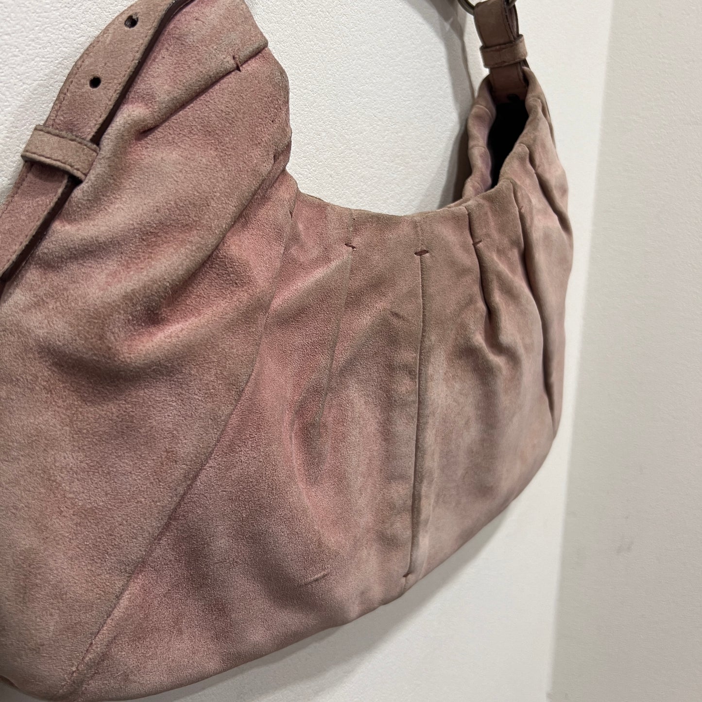 YSL Mombasa Pink Suede Leather