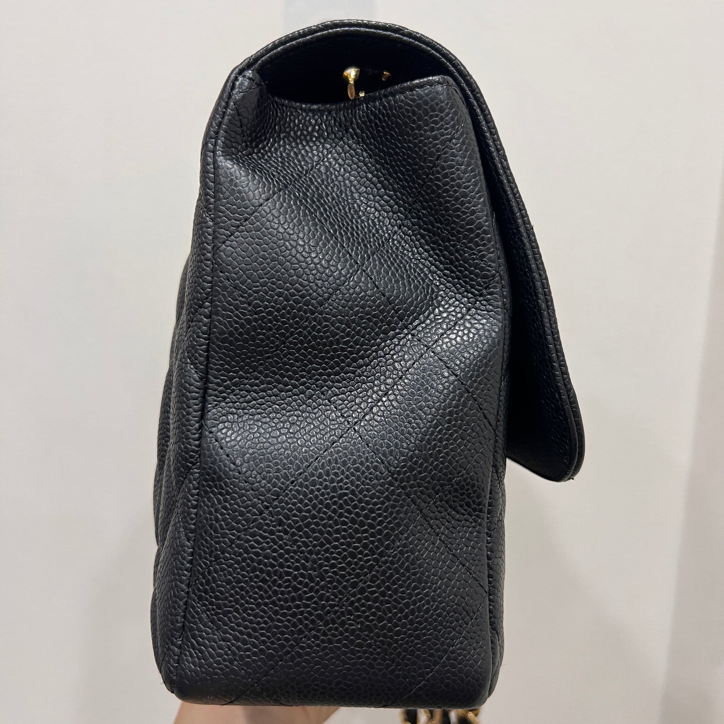 CHANEL Classic Caviar Jumbo Flap