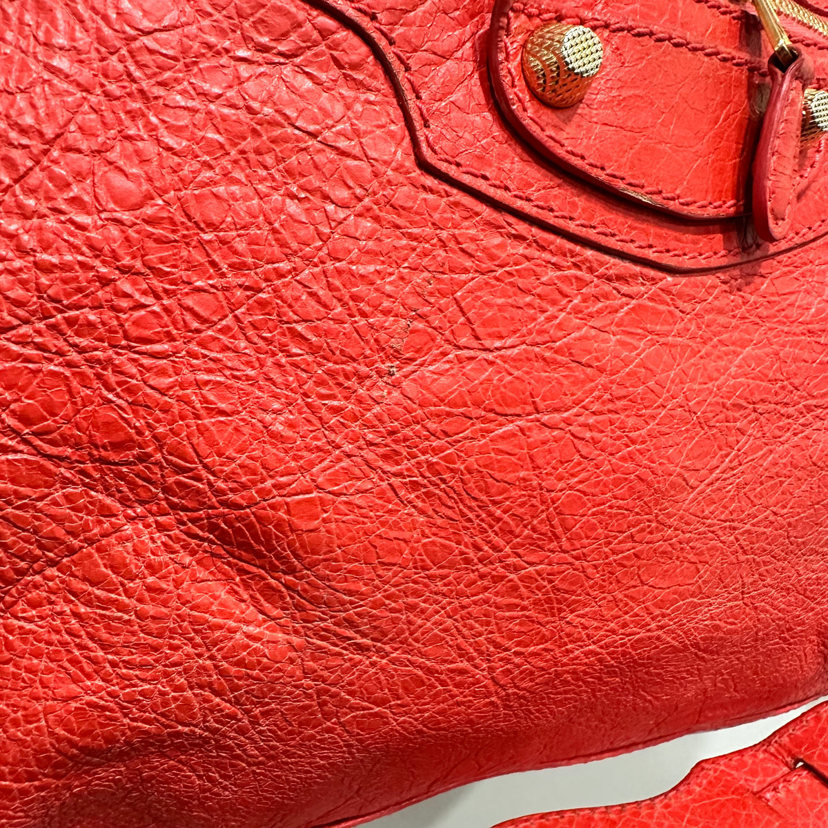 BALENCIAGA City Bag Medium Gold Hardware