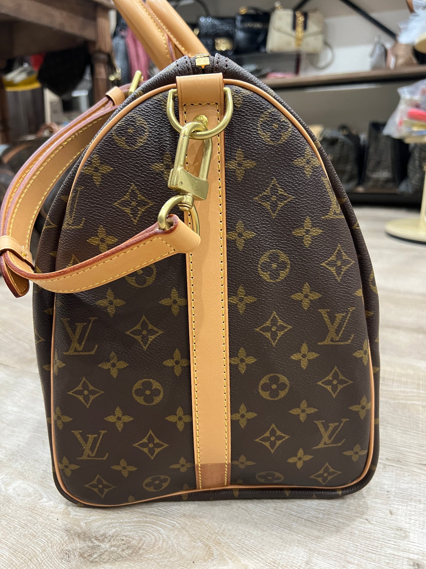 LOUIS VUITTON Keepall 45 (VACHETTA REPLACED, REPAIRED & RESTORED)