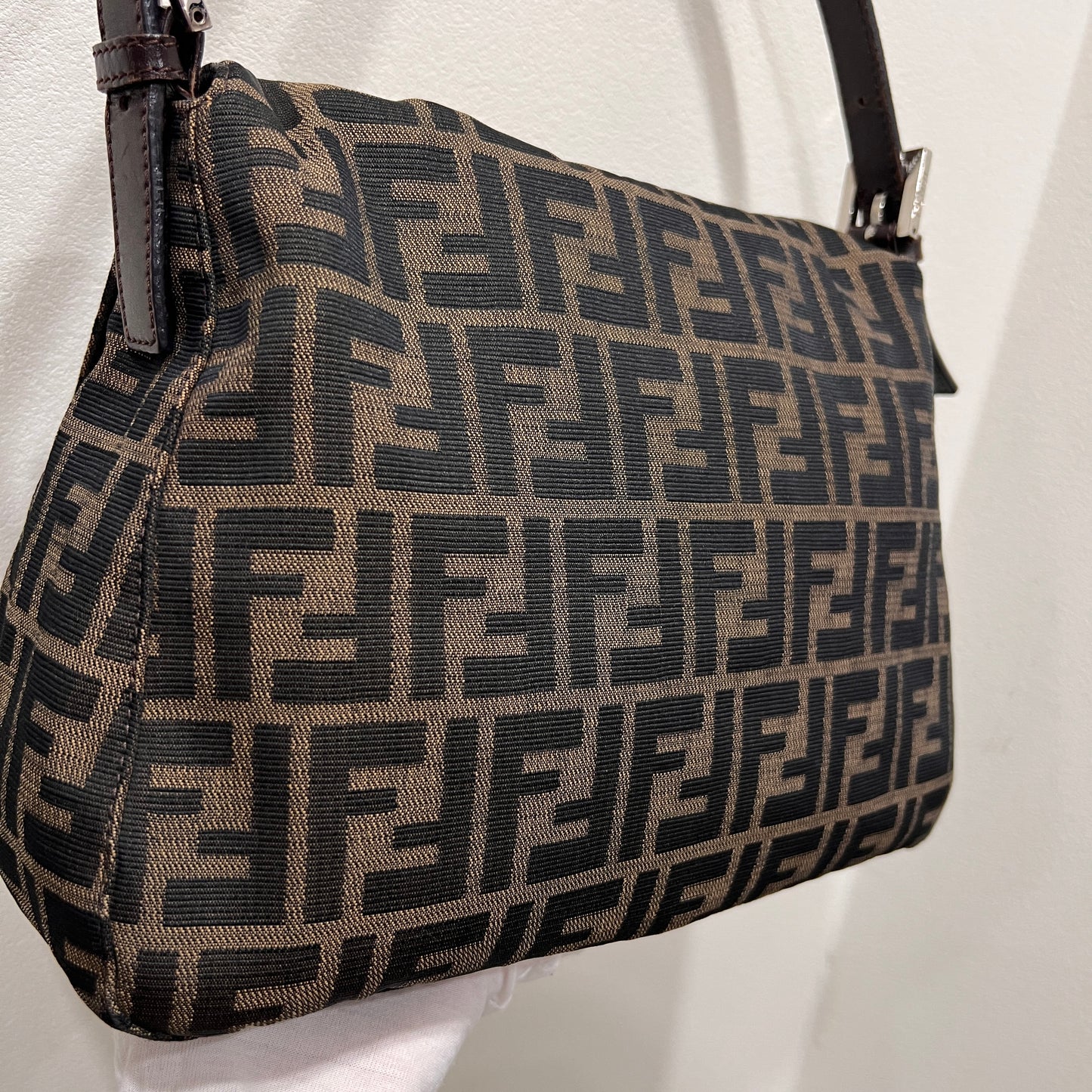 FENDI Mamma Baguettw Silver Hardware