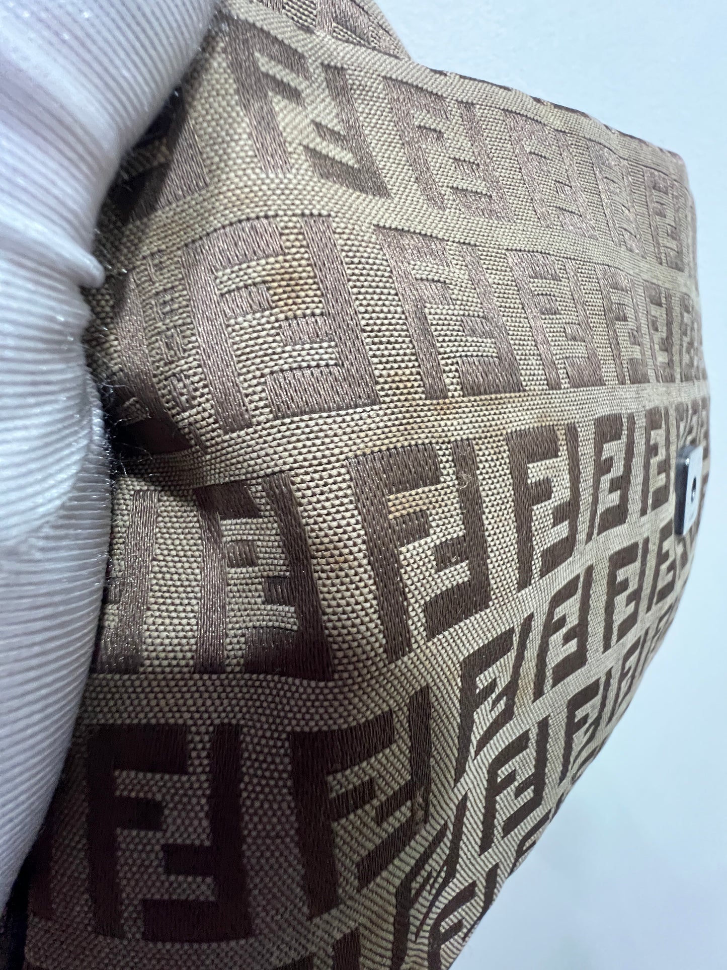 FENDI Baguette Brown Canvas