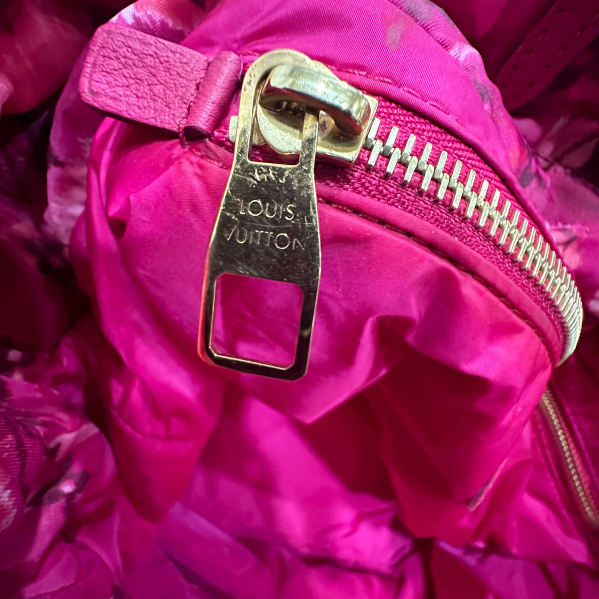 LOUIS VUITTON 2013 Limited Edition Monogram Nylon Ikat Flower Noefull MM Bucket Bag