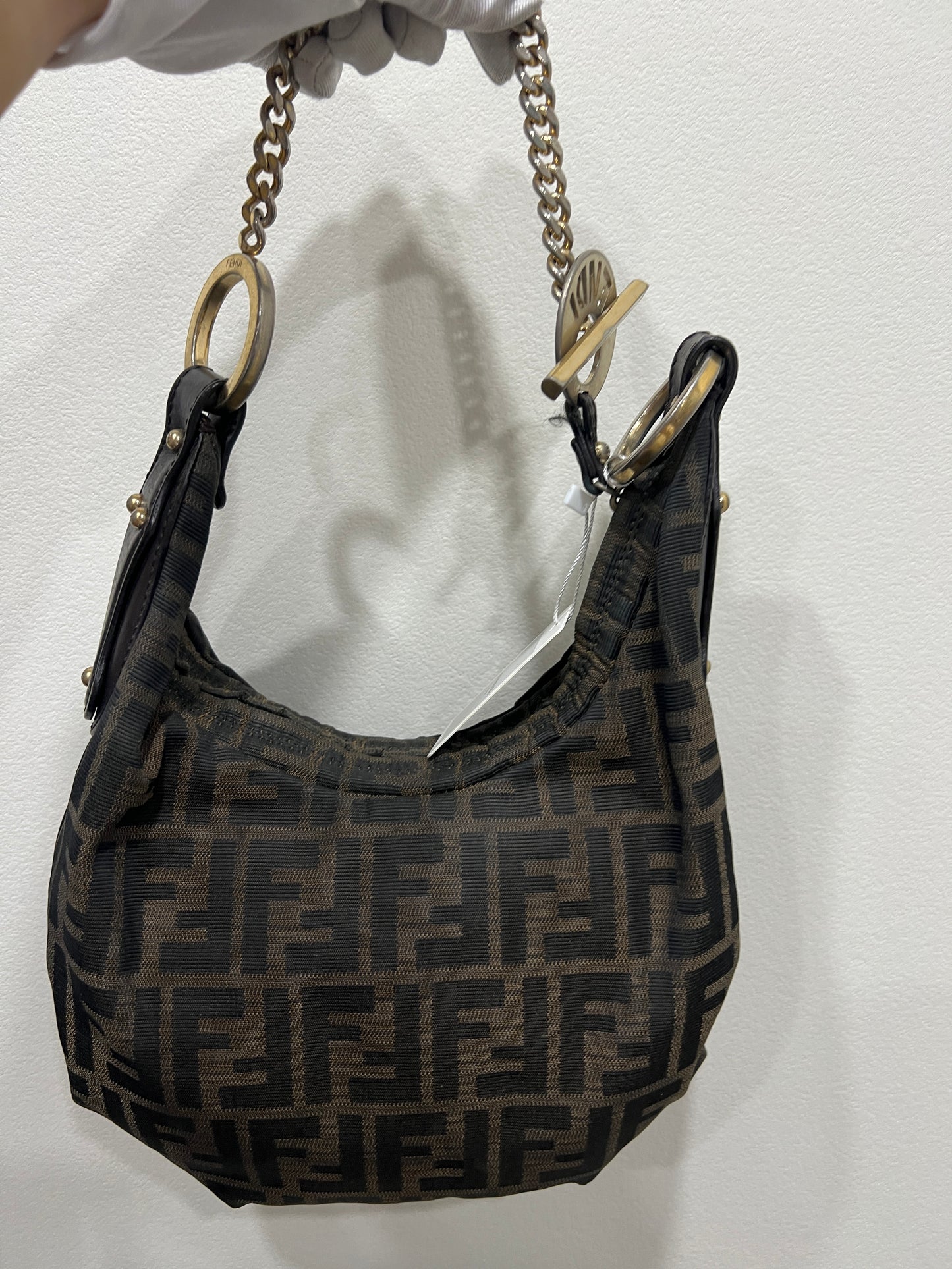 FENDI Croissant Chain Shoulder Bag