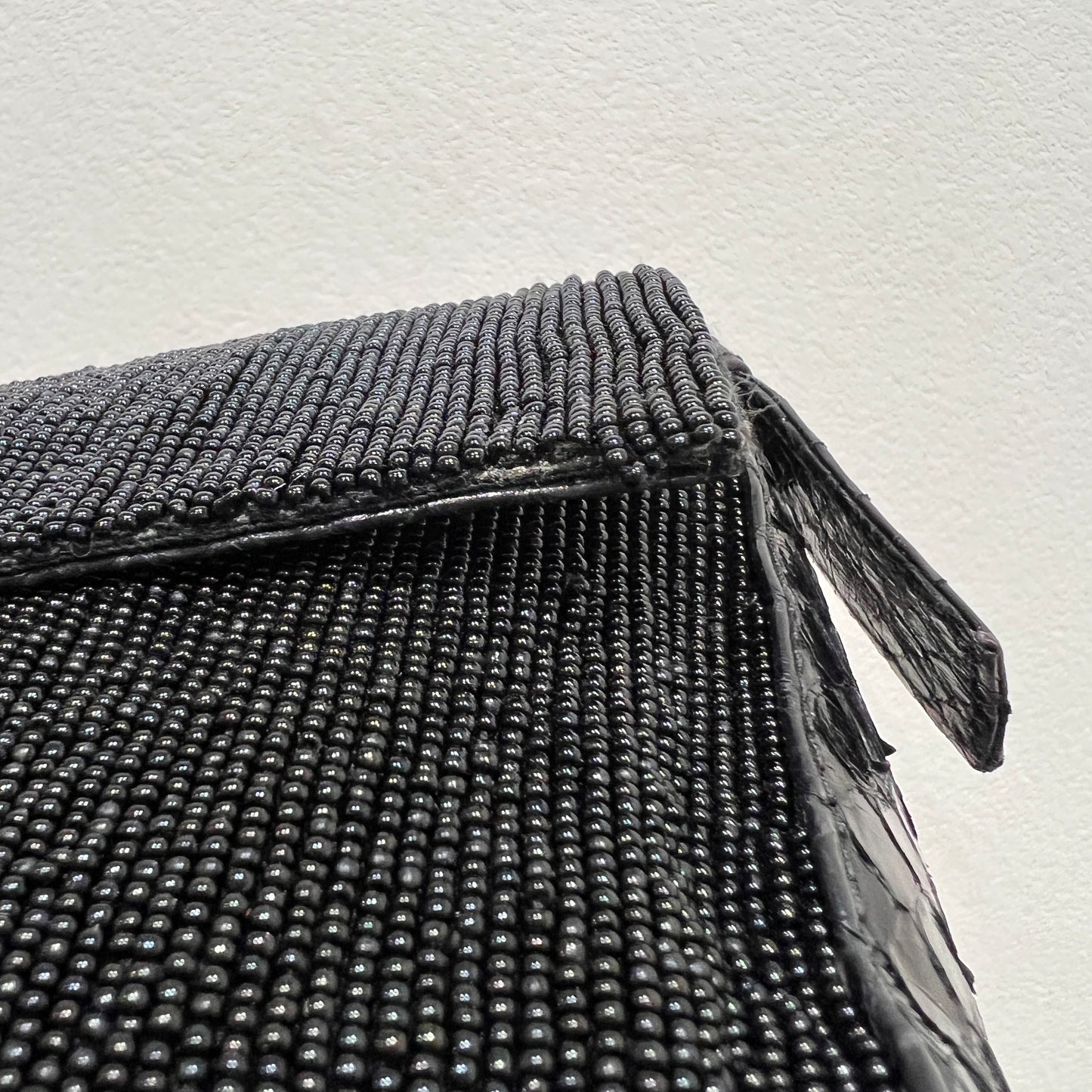 FENDI Beaded and Phyton Baguette