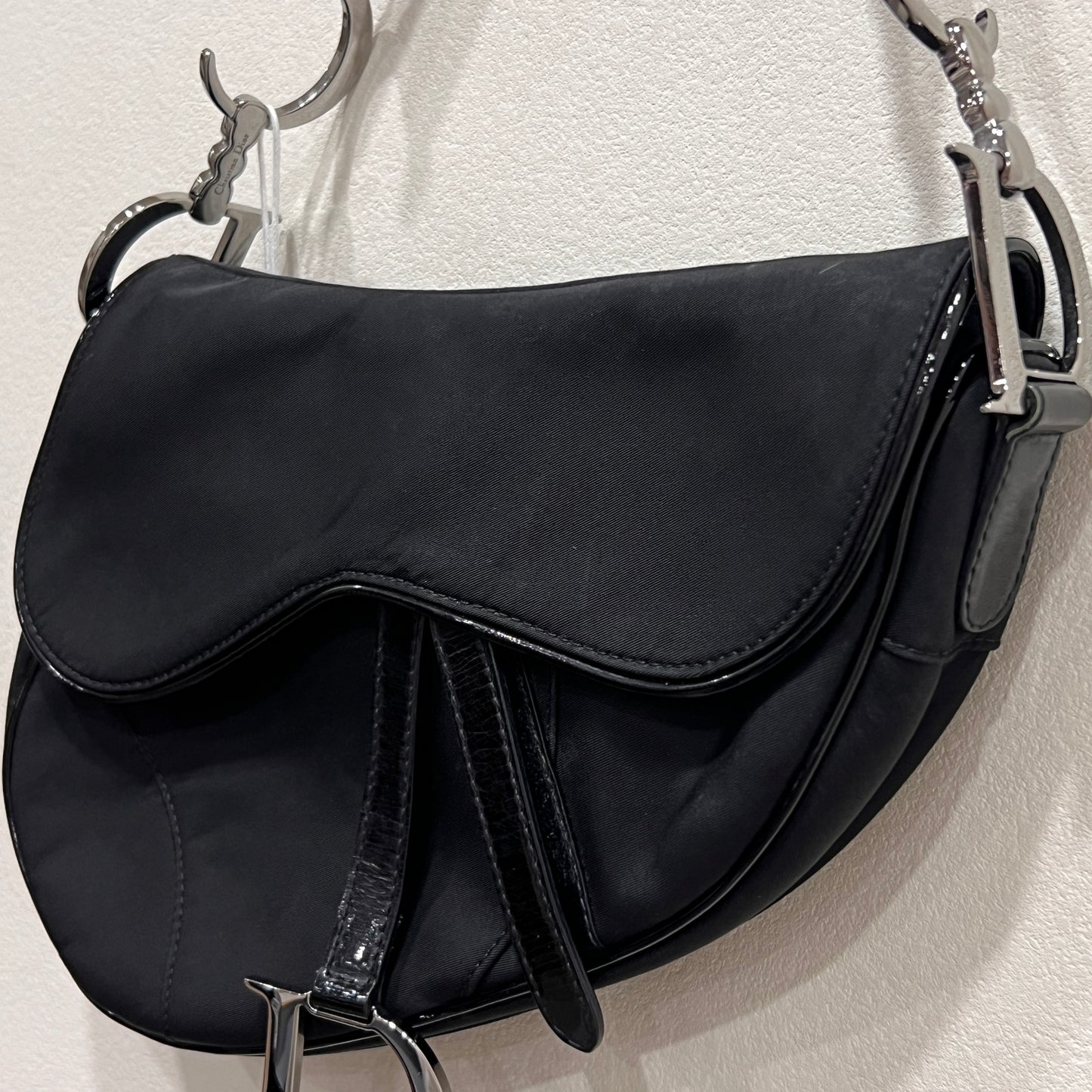 DIOR Black Saddle Bag