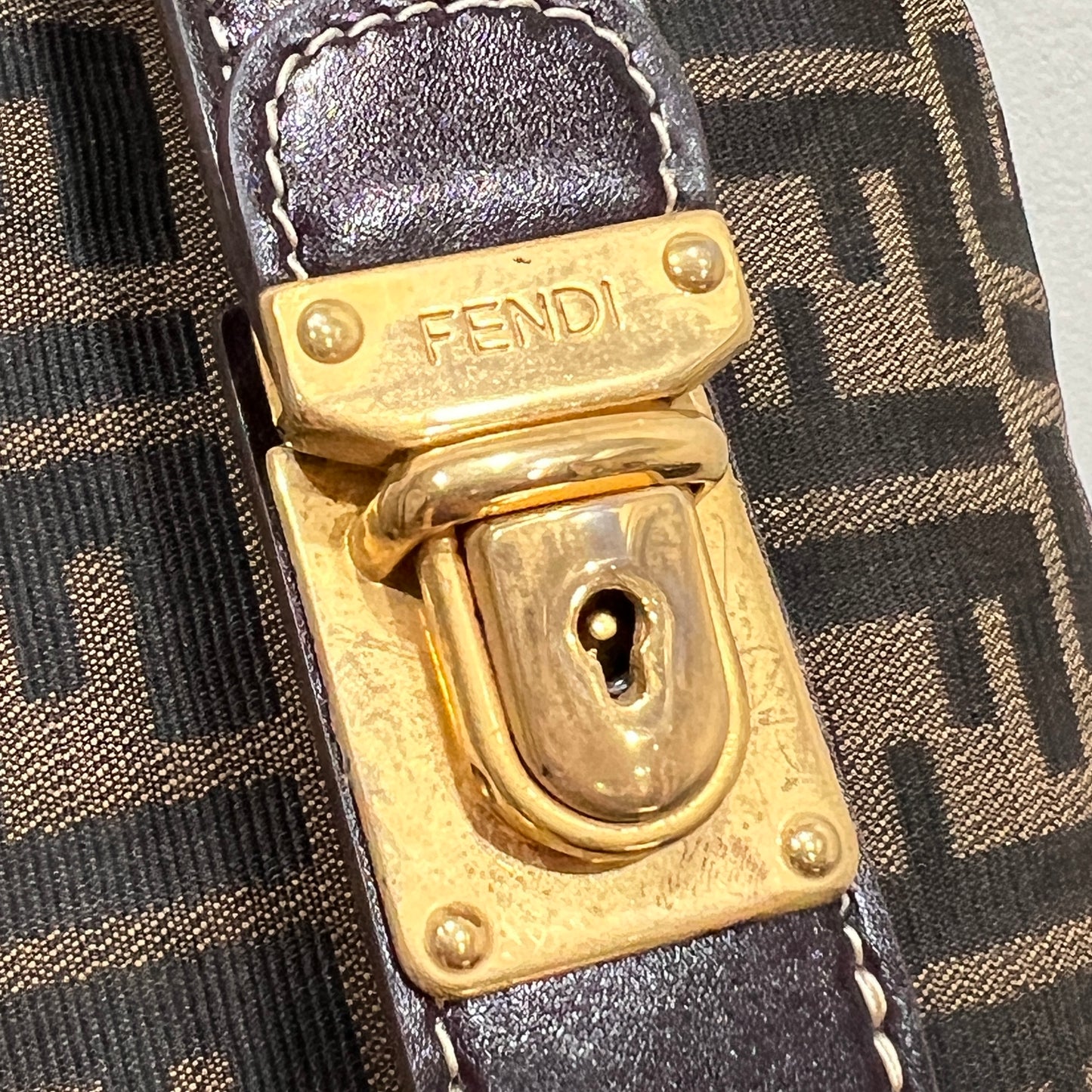 FENDI Zucca Vanity Bag 24cm