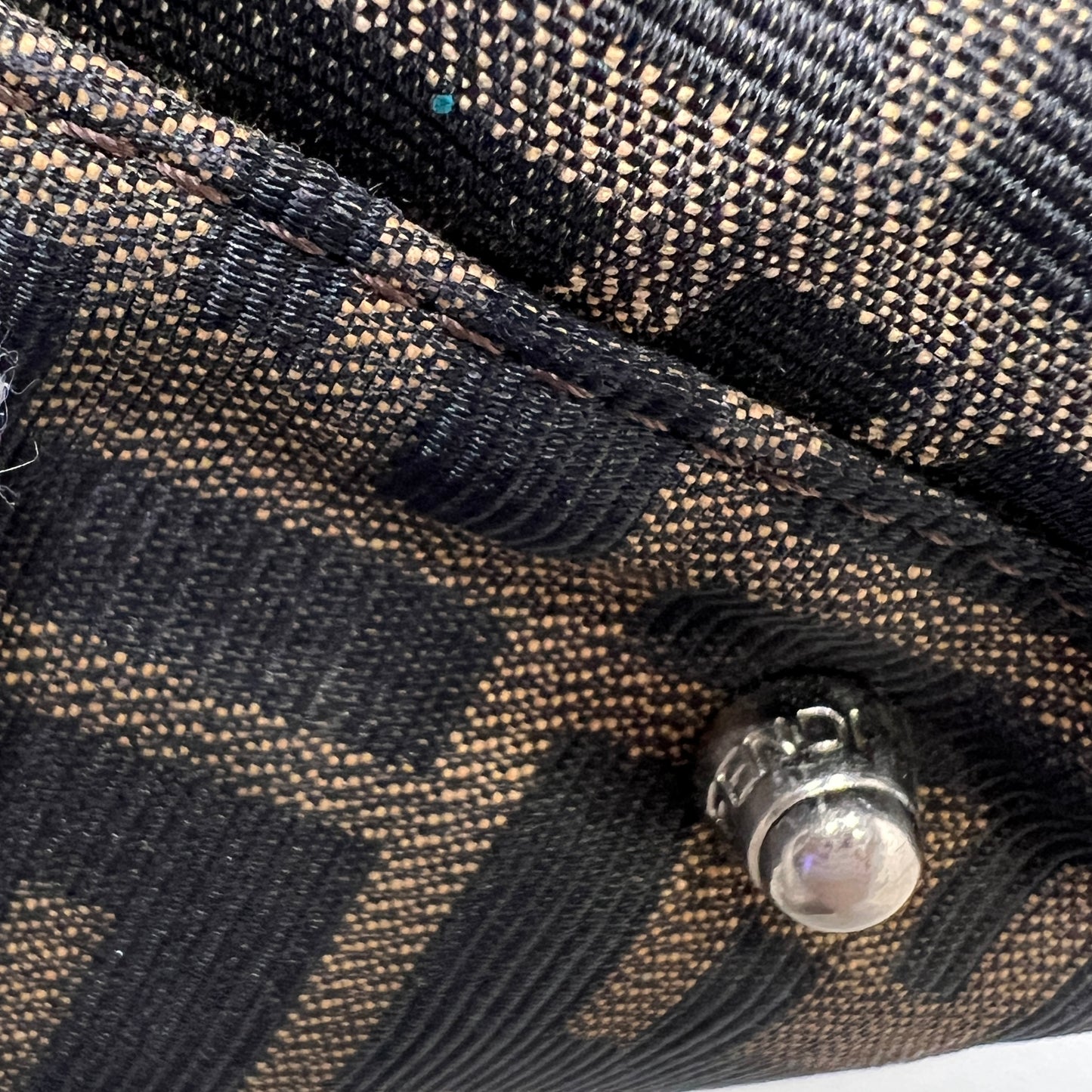 FENDI Zucca Canvas Handbag