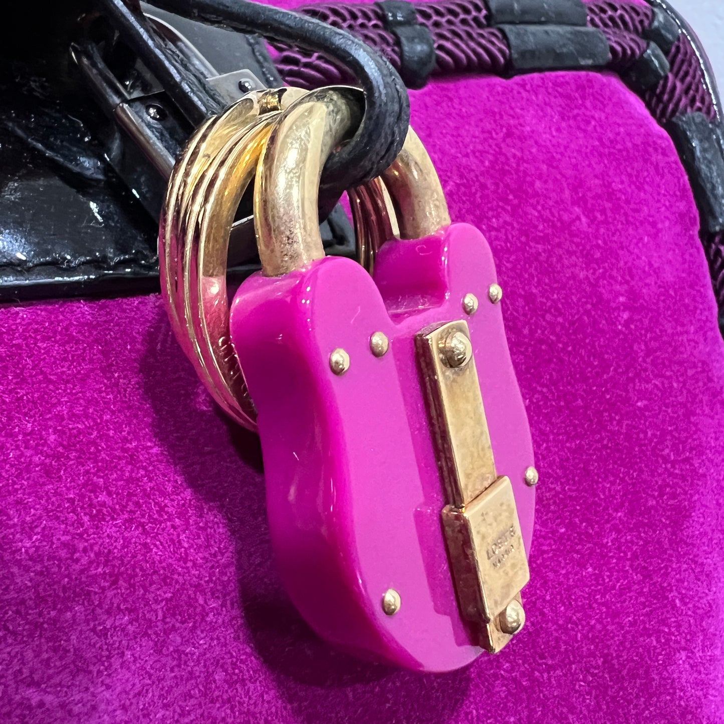 LOEWE Suede Fucshia Pink Amazona