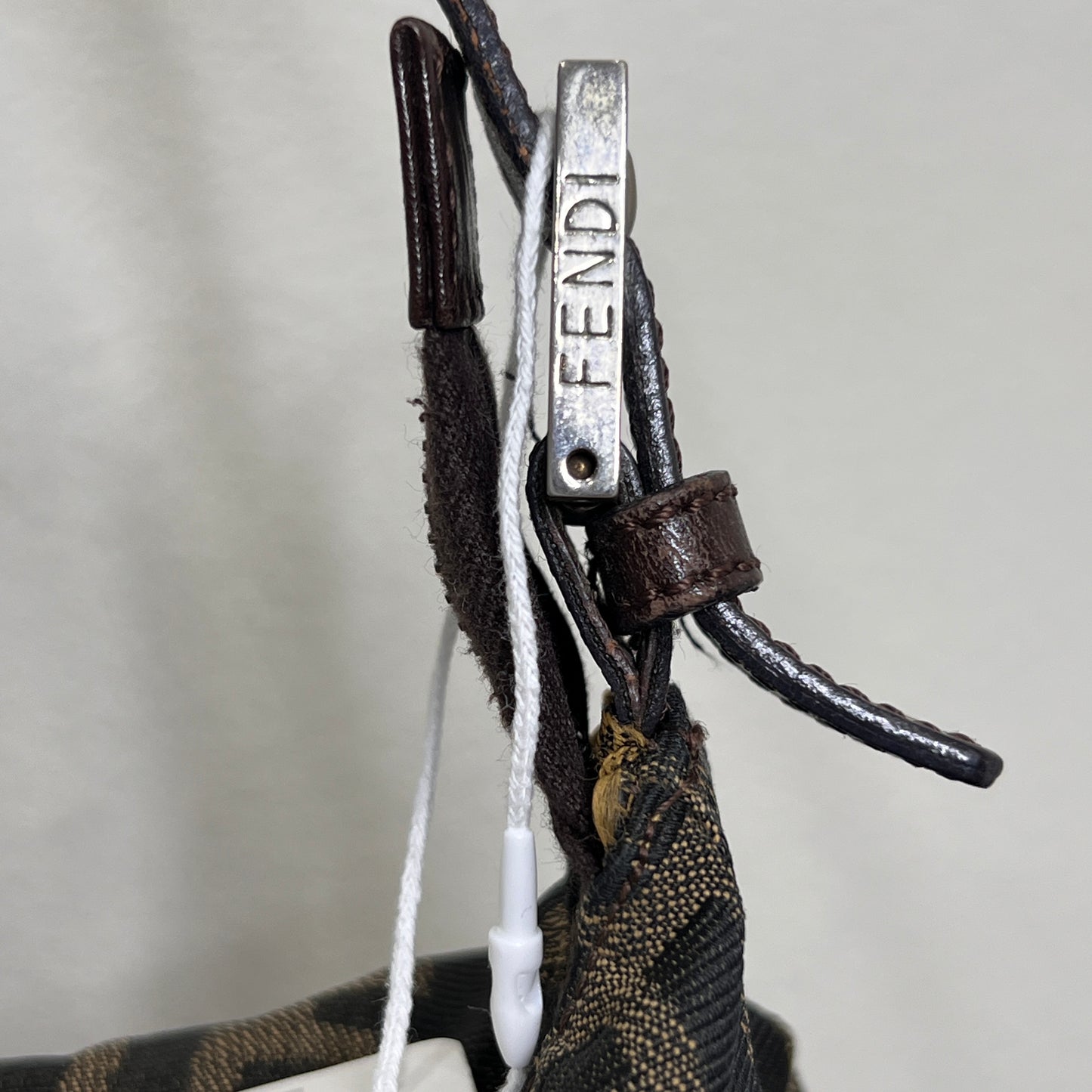 Fendi Zucca Canvas Shoulder Bag