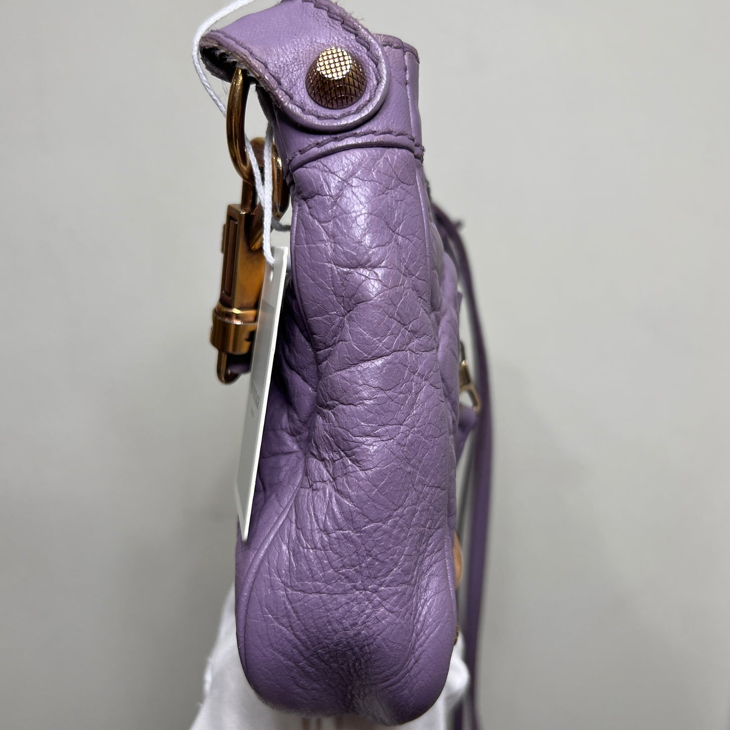 BALENCIAGA Lilac Leather Hip Crossbody