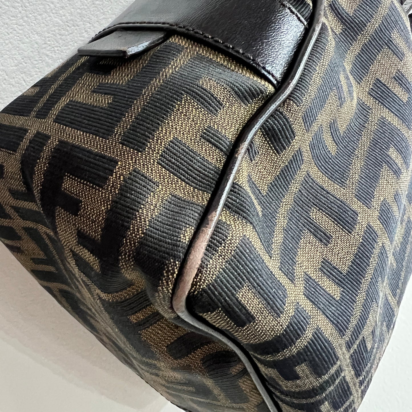 FENDI Tobacco Zucca Handbag