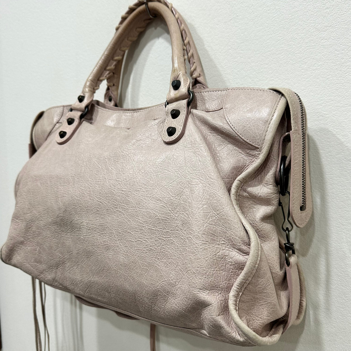 BALENCIAGA City Bag Medium Pale Pink