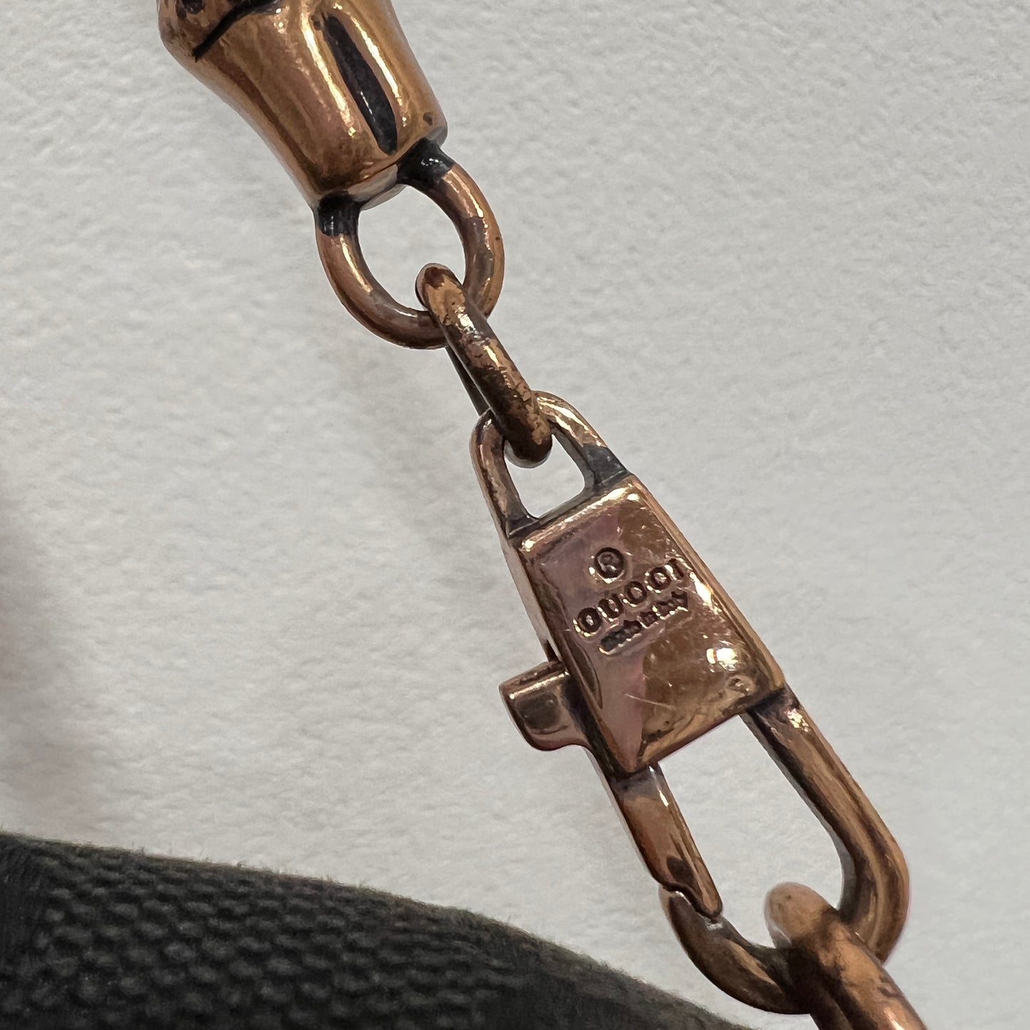 GUCCI Black GG Monogram Horsebit