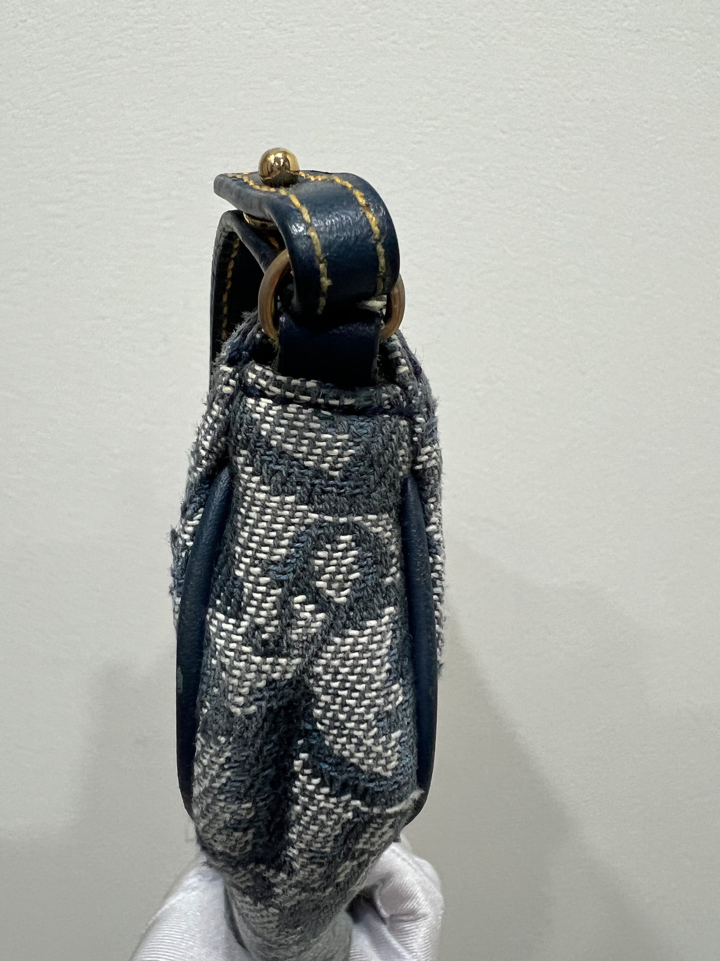 DIOR Saddle Bag Navy Blue