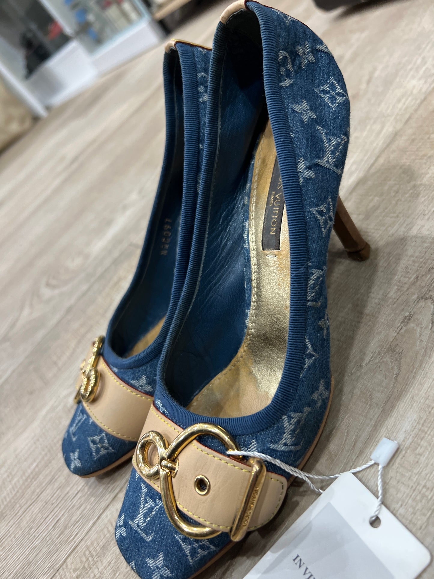 LOUIS VUITTON Denim Shoes SIZE 35