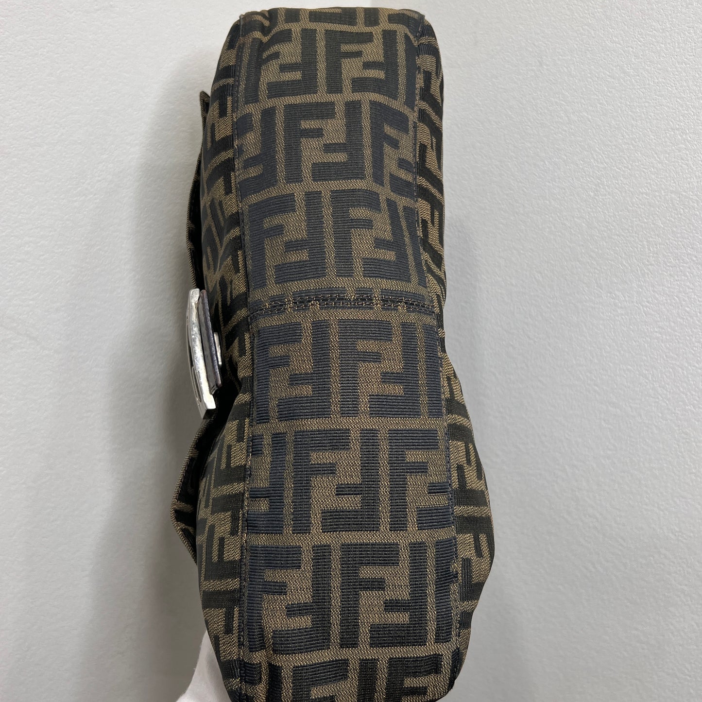 Fendi Zucca Canvas Shoulder Bag