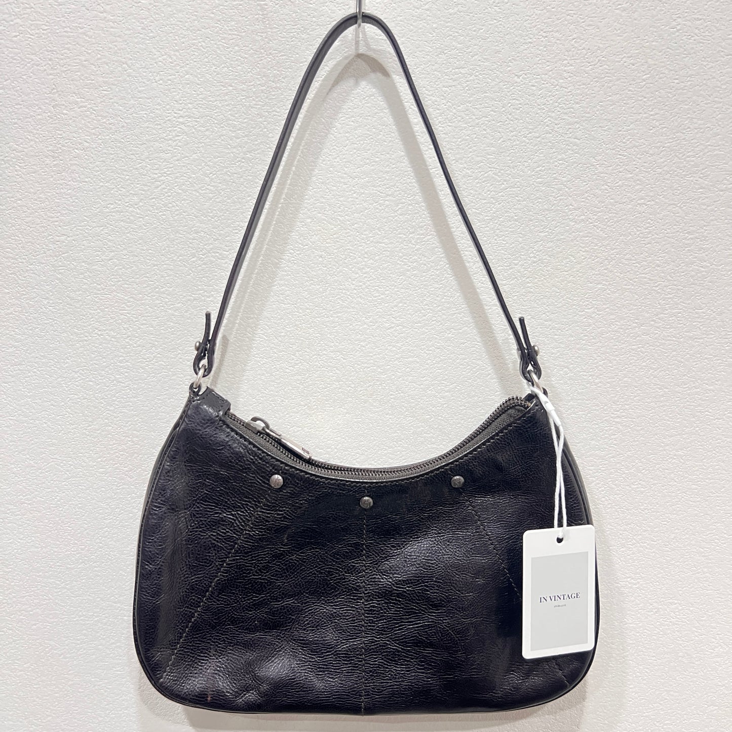 YSL Mombasa Black Leather Shoulder Bag