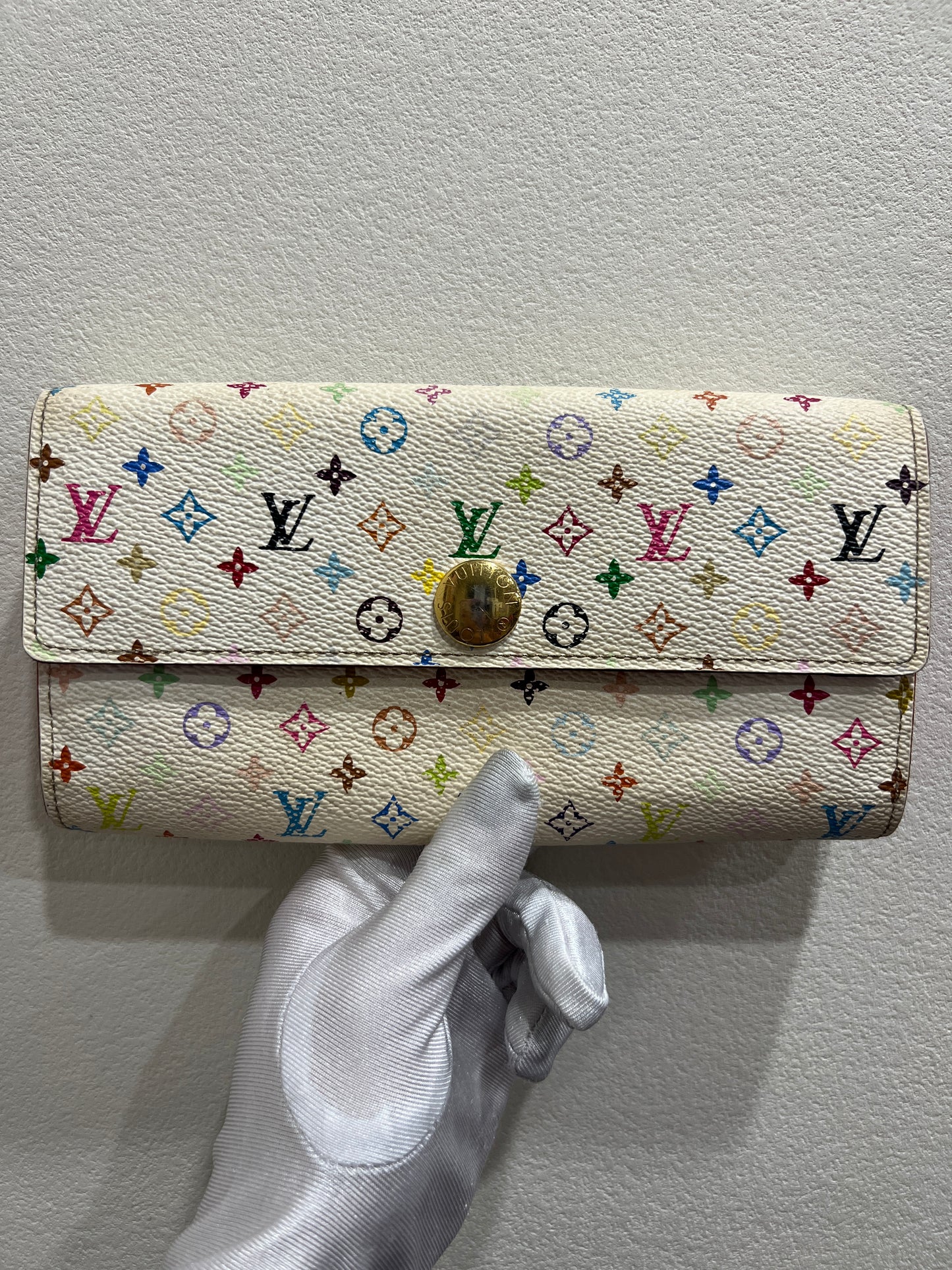 LOUIS VUITTON Multi Color Murakami Wallet