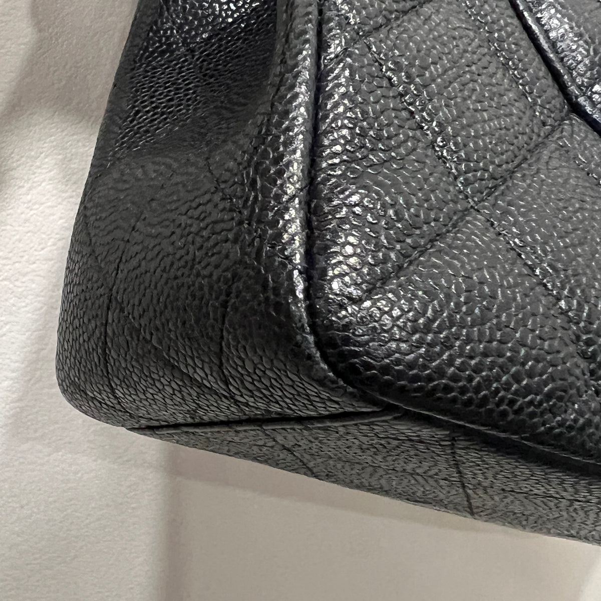 CHANEL Caviar Single Flap Jumbo