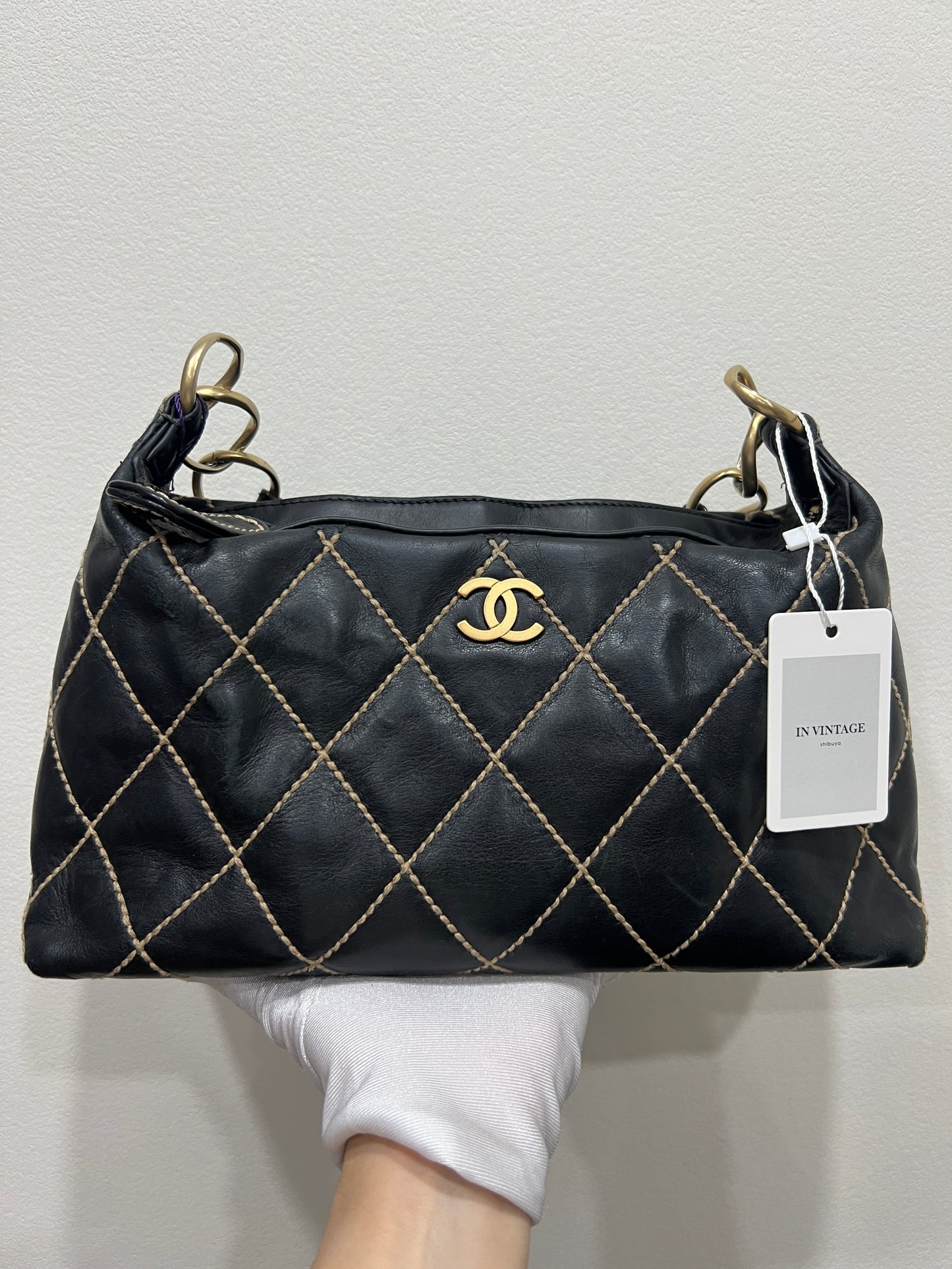 CHANEL Wild Stitch CC Shoulder Bag