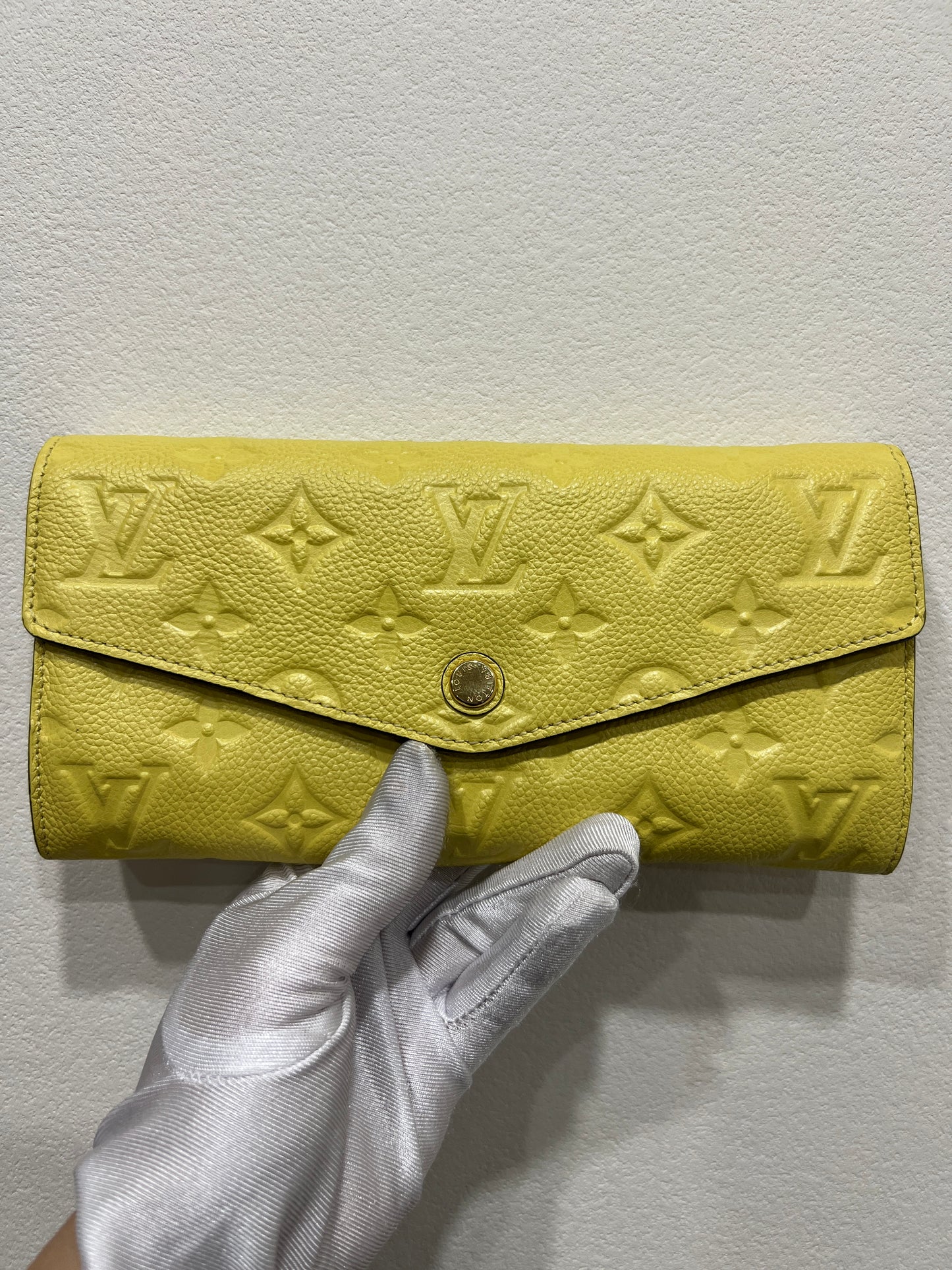 LOUIS VUITTON Empreinte Citrine Leather