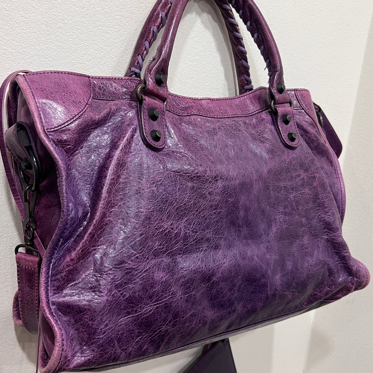 BALENCIAGA City Bag Medium Purple