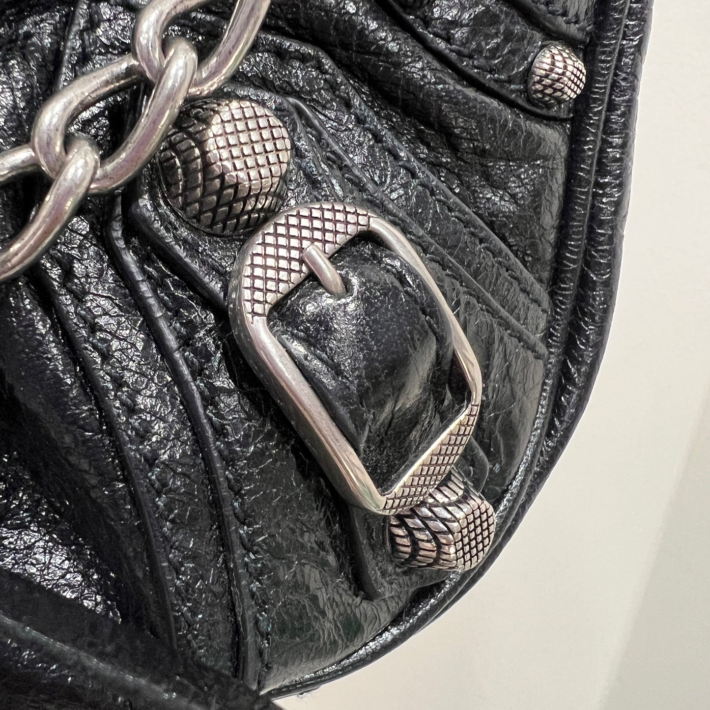 BALENCIAGA Le Cagole Mini Denim Black