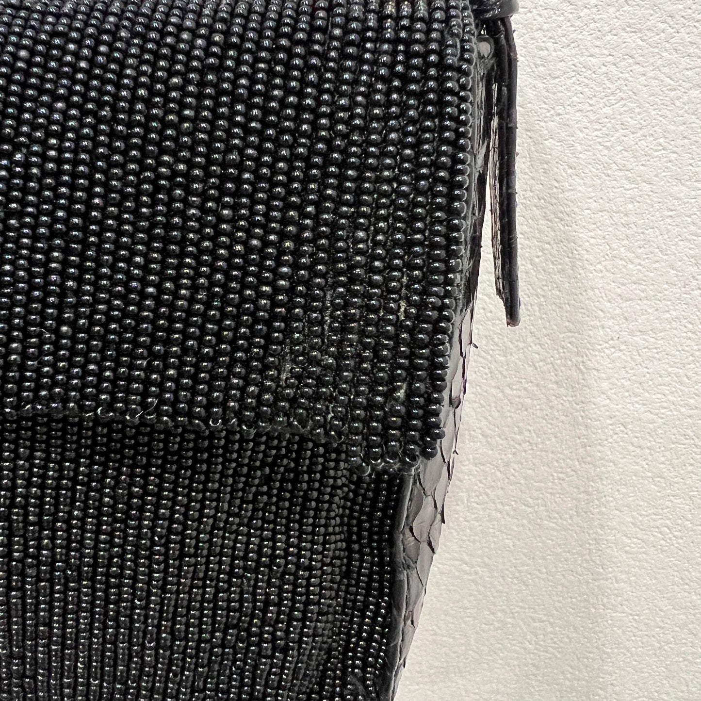 FENDI Beaded and Phyton Baguette