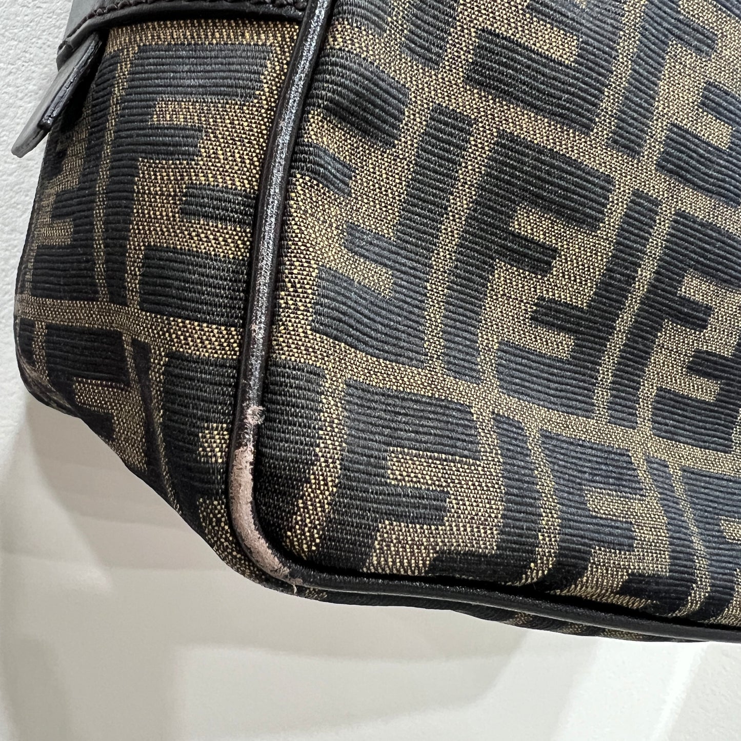 FENDI Tobacco Zucca Handbag