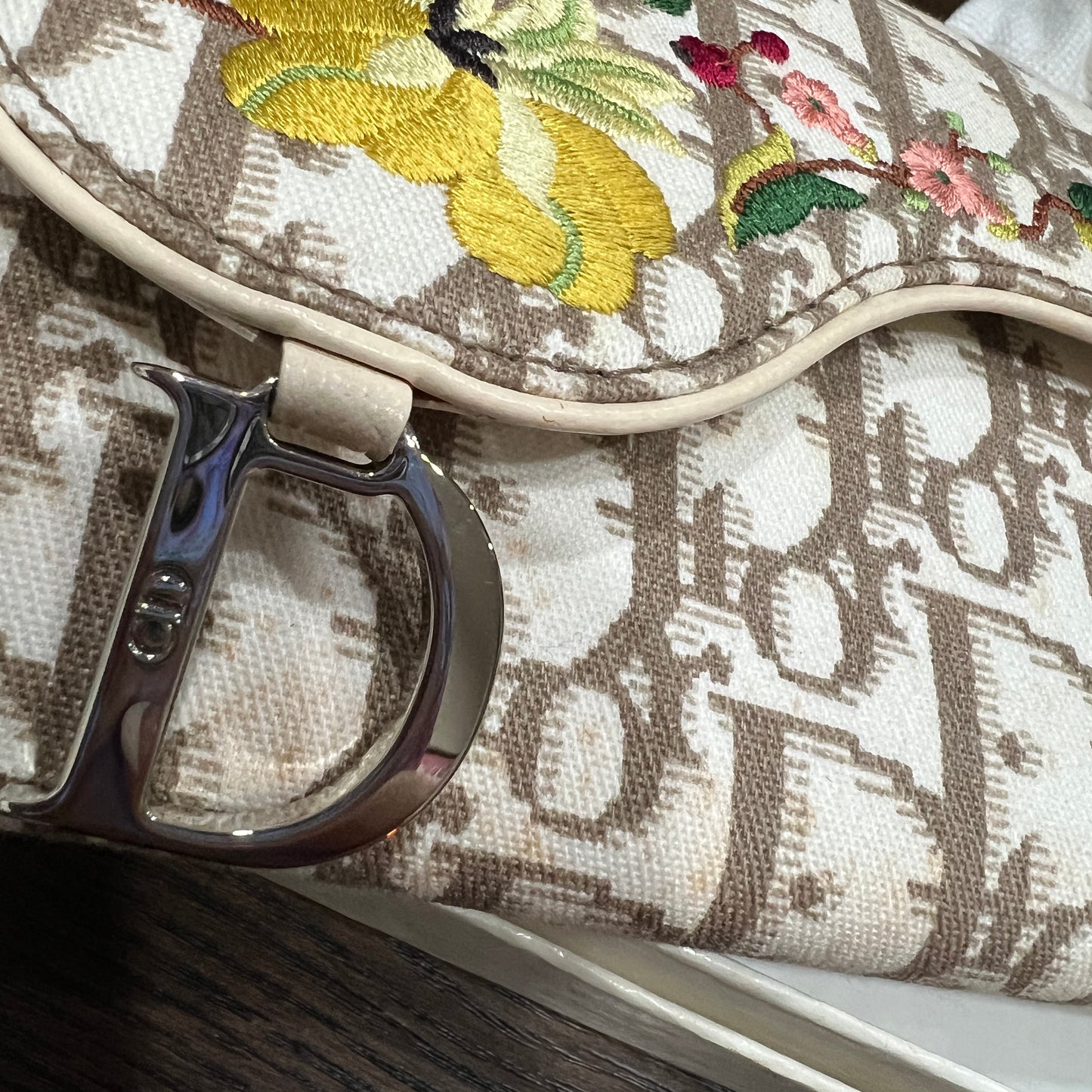 CHRISTIAN Dior Monogram Vintage Flowers Wallet