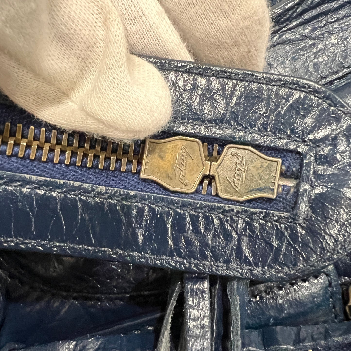 BALENCIAGA City Bag Medium Navy Blue