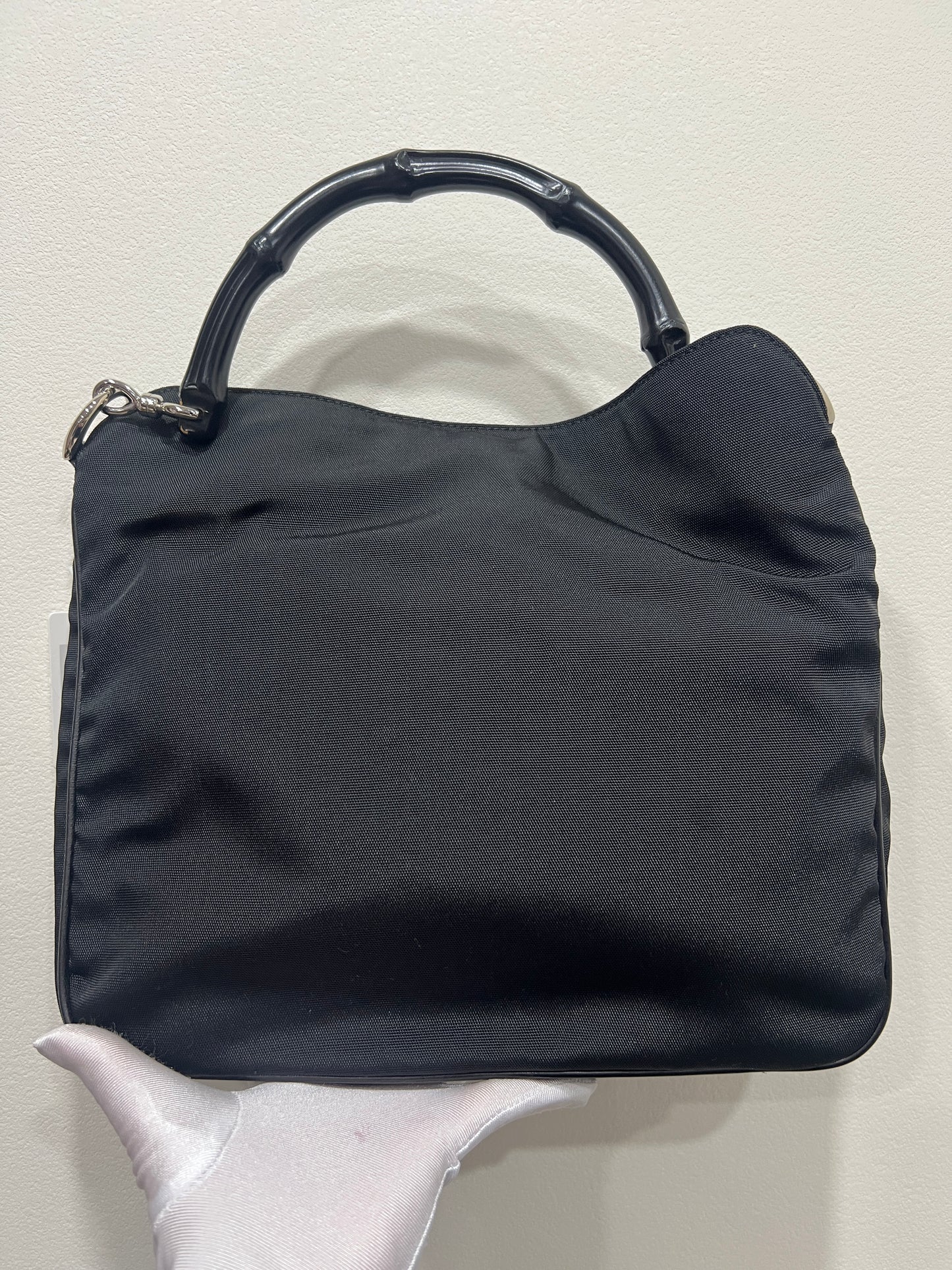 GUCCI Bamboo 2 way Handbag and Shoulder Bag