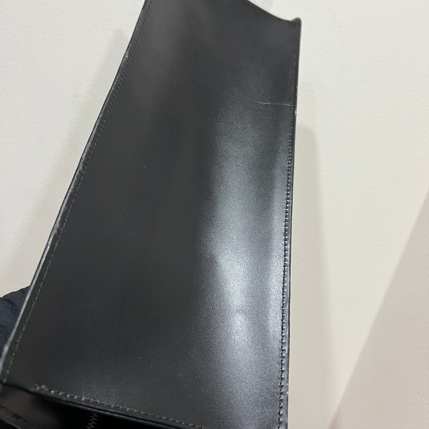 LOUIS VUITTON Epi Black Leather Tricot Triangle Bag