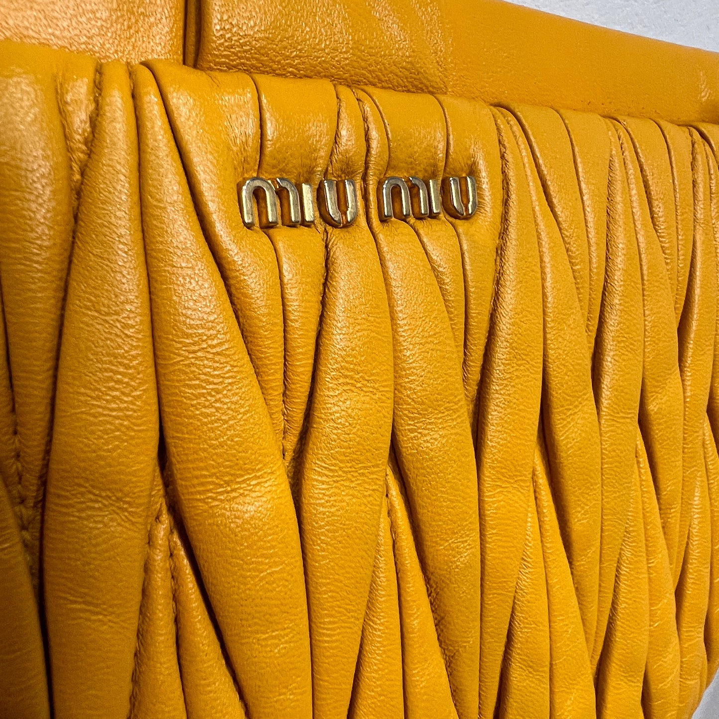 MIU MIU Metalasse Napa Leather Crossbody