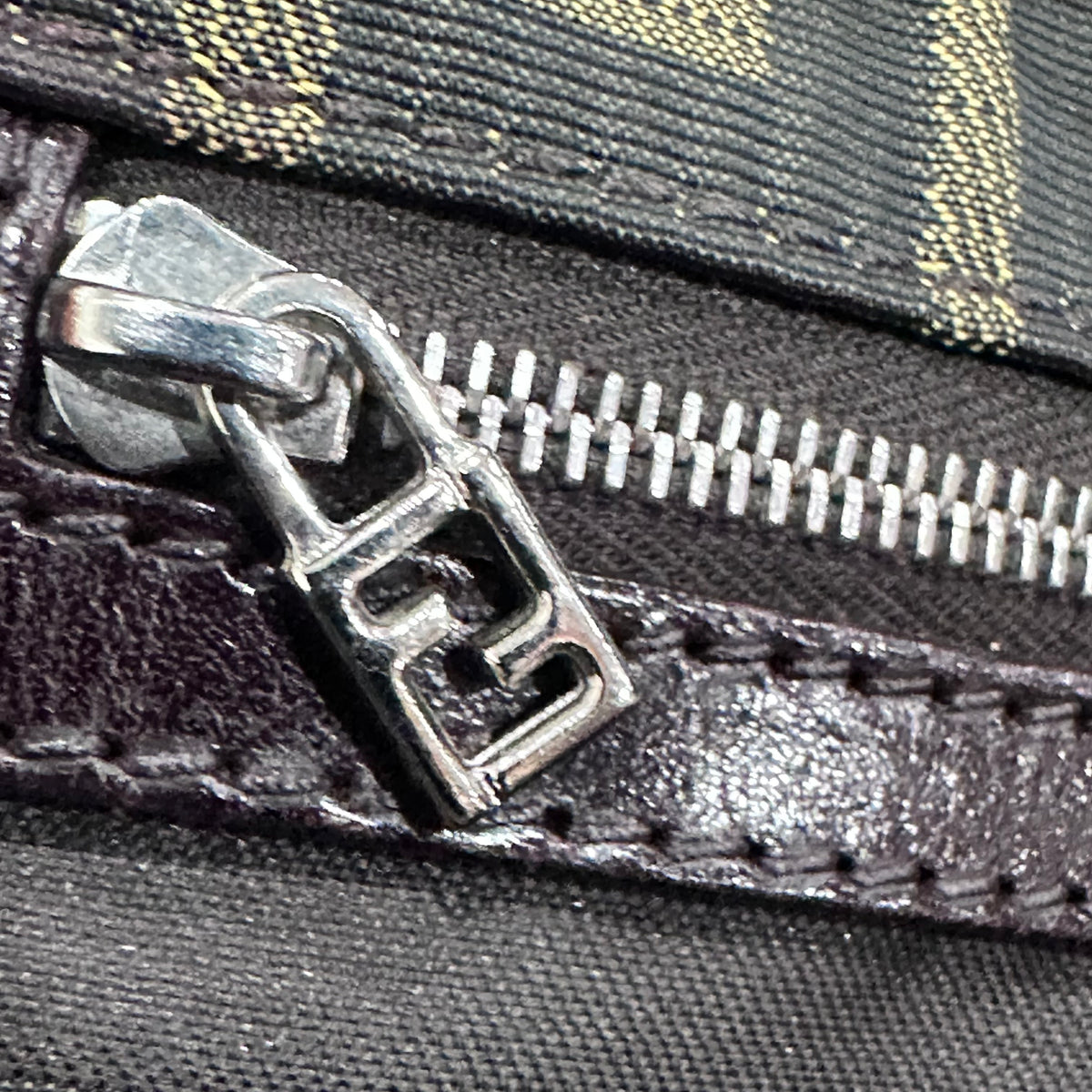 FENDI Vintage Zucca Shoulder Bag Messenger Style