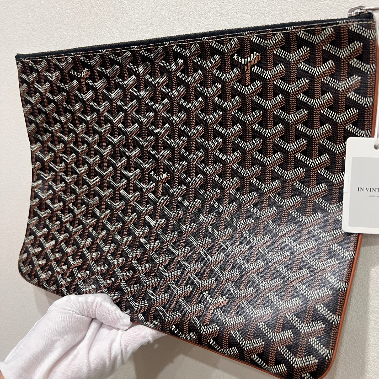 GOYARD Senat Black & Brown Canvas (264265)