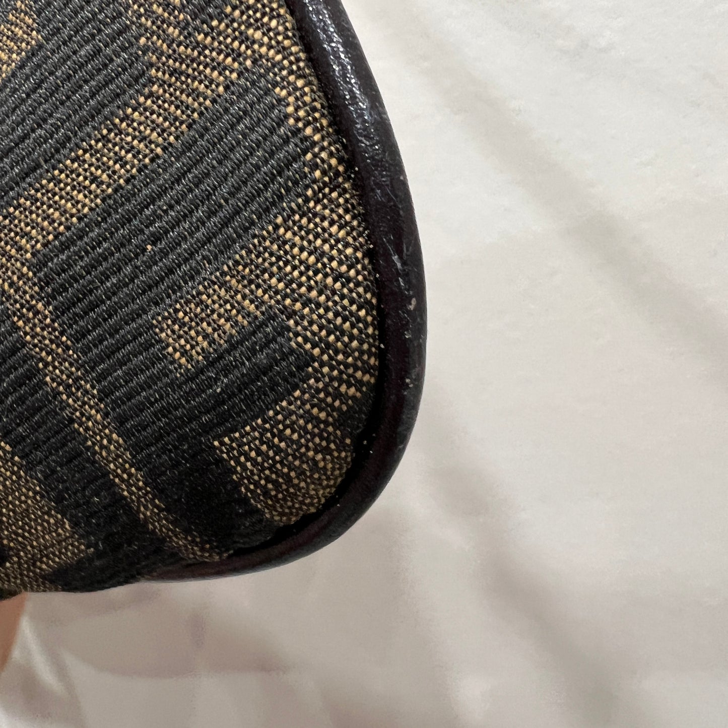 FENDI Baguette Crossbody Zucca Canvas