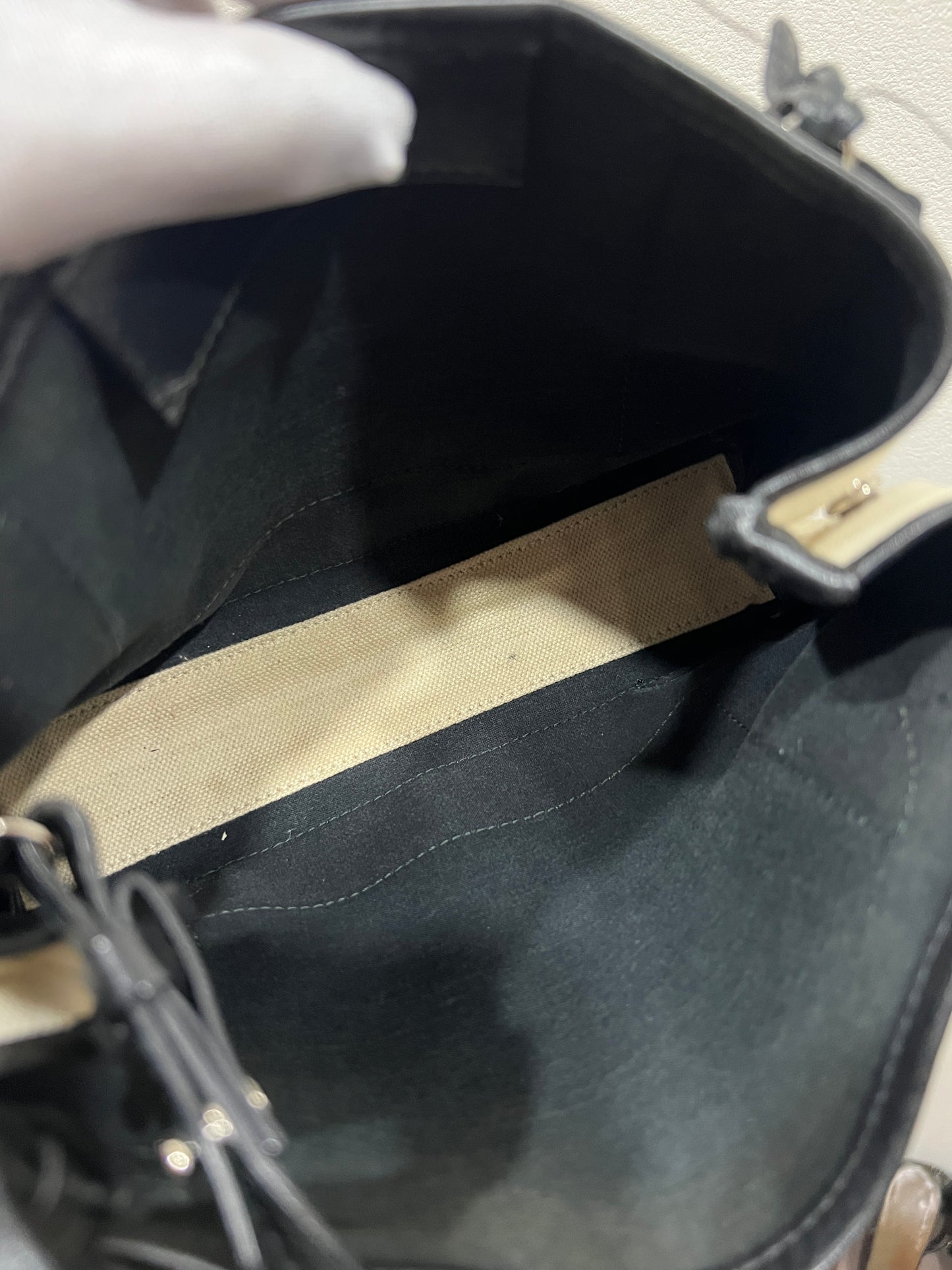 BALENCIAGA Navy Cabas XS