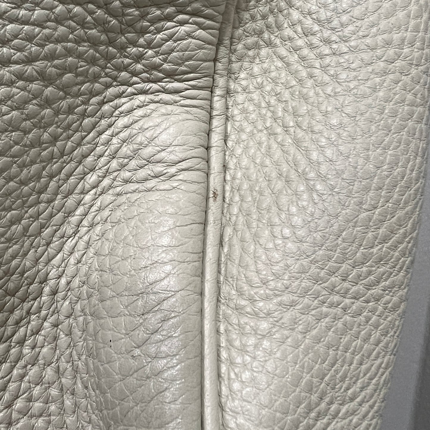 GUCCI Gucci Bamboo White Leather Handbag Shoulder Bag (strap not included)