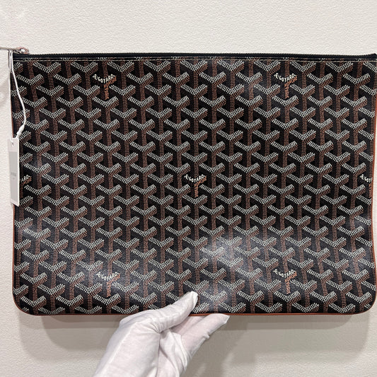 GOYARD Senat Black & Brown Canvas (264265)