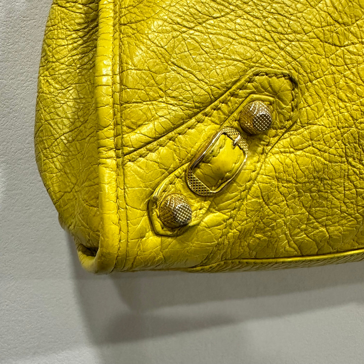 BALENCIAGA City Bag Medium Yellow Mustard